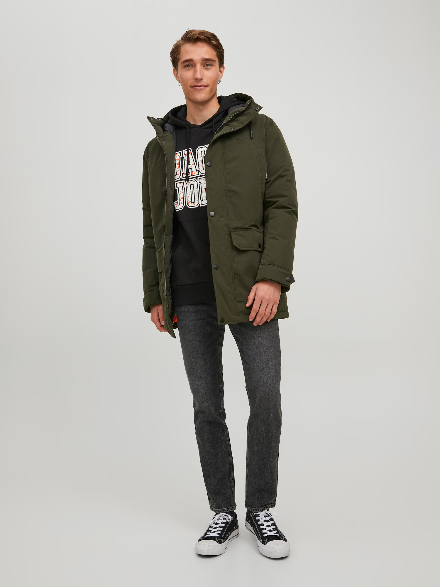 JACK & JONES Zimná parka 'Winner' tmavozelená - Pepit.sk