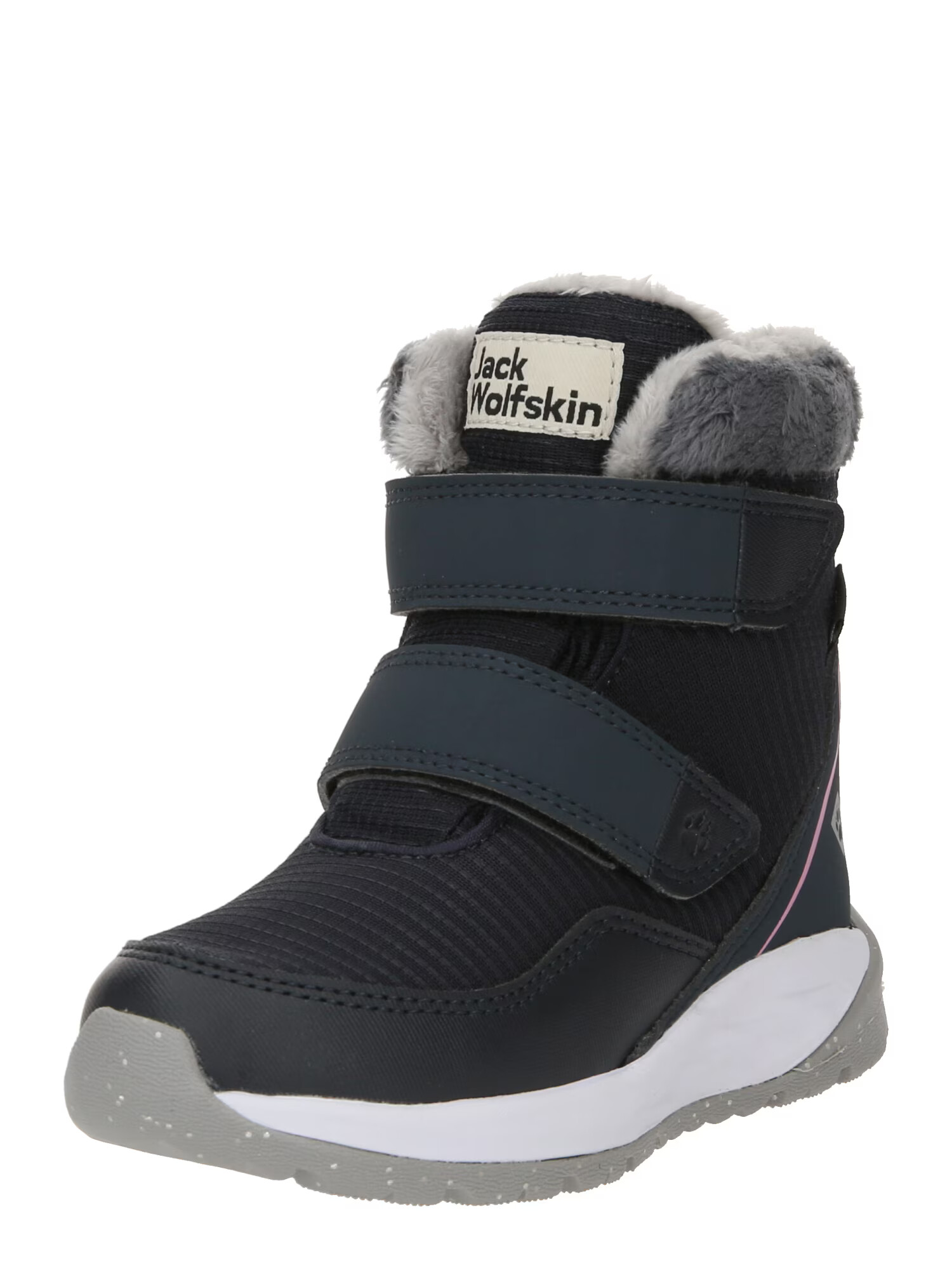 JACK WOLFSKIN Nízke čižmy 'Polar Wolf' námornícka modrá / sivá / ružová / biela - Pepit.sk