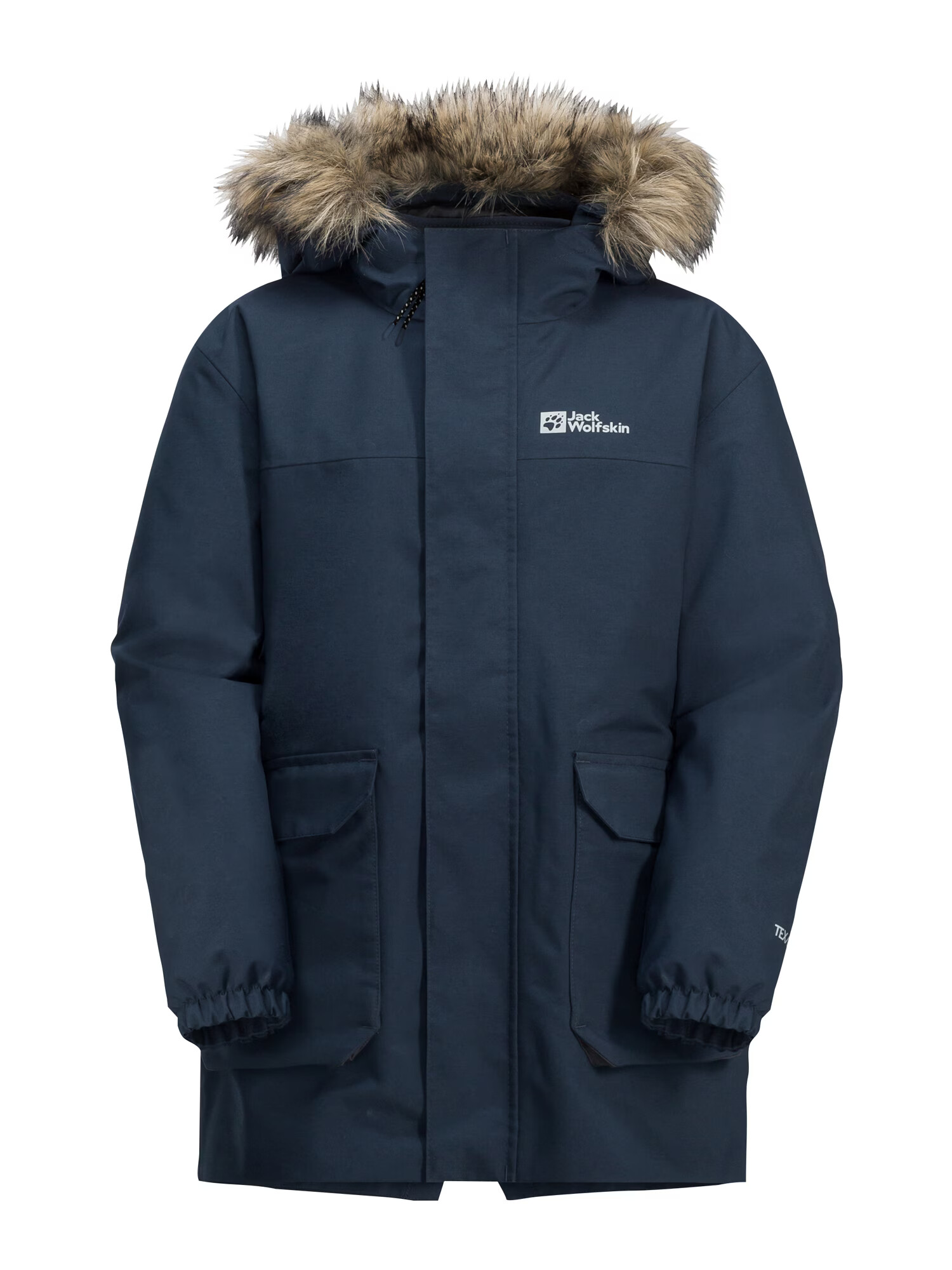 JACK WOLFSKIN Outdoorová bunda 'COSY BEAR' tmavomodrá / biela - Pepit.sk