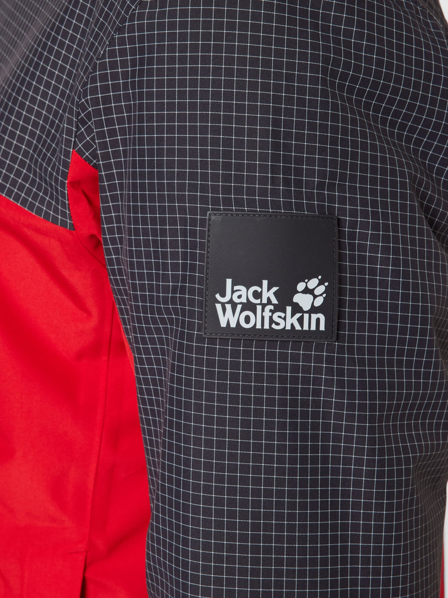 JACK WOLFSKIN Outdoorová bunda 'Rhapsody' grafitová / červená / biela - Pepit.sk