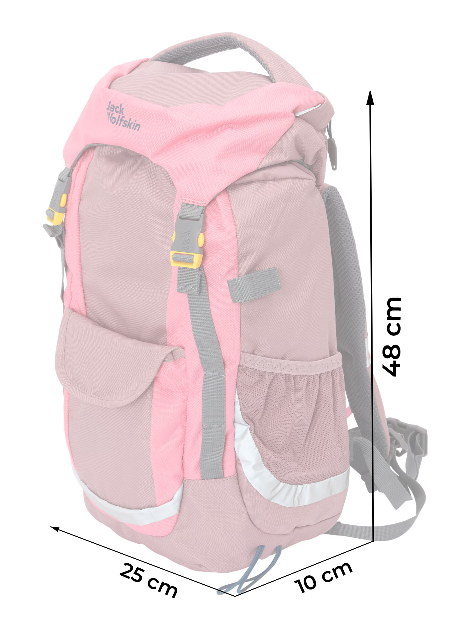 JACK WOLFSKIN Športový batoh 'Kids Explorer 20' sivá / svetlofialová / svetloružová - Pepit.sk