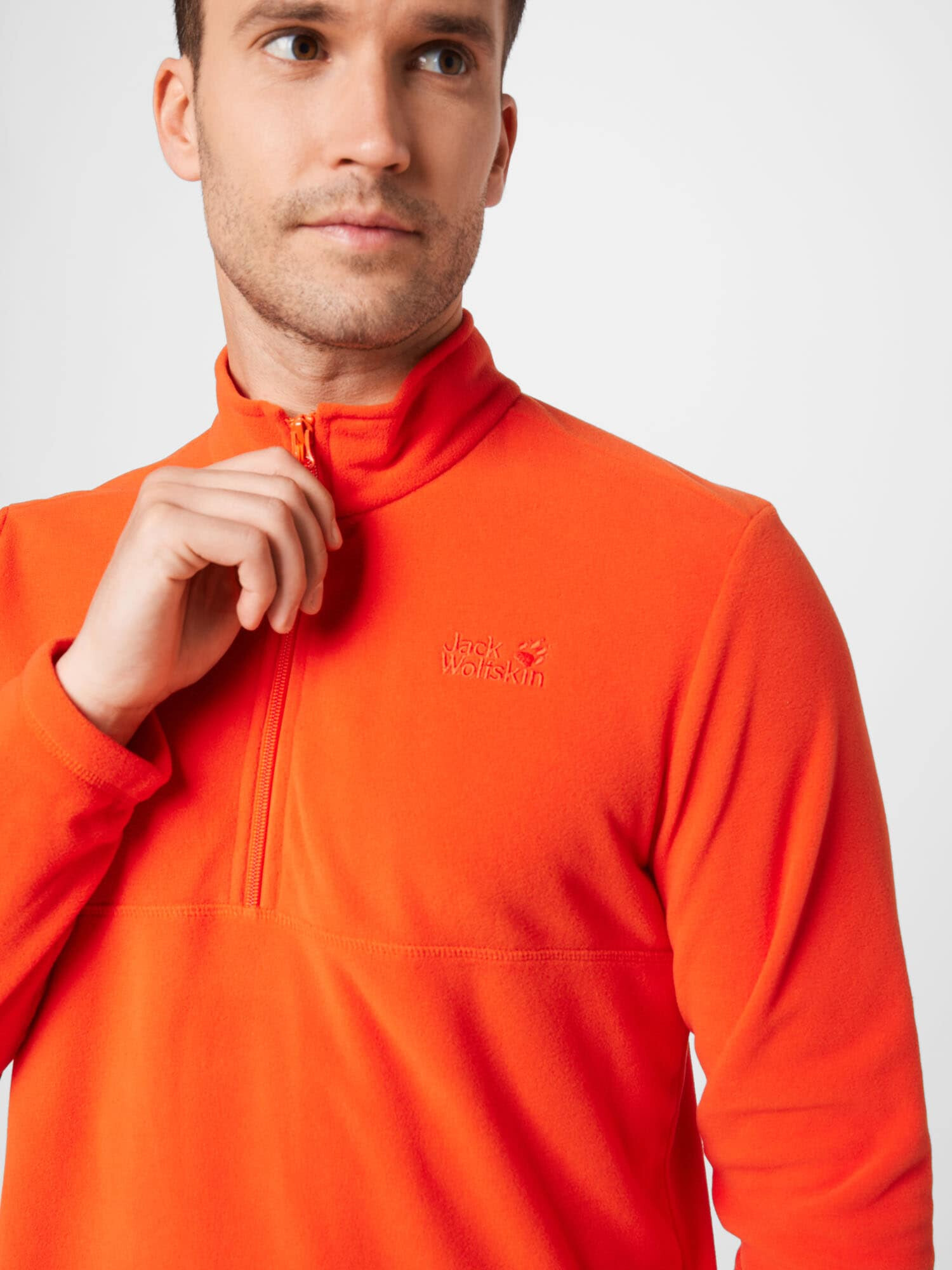 JACK WOLFSKIN Športový sveter 'Gecko' oranžovo červená - Pepit.sk