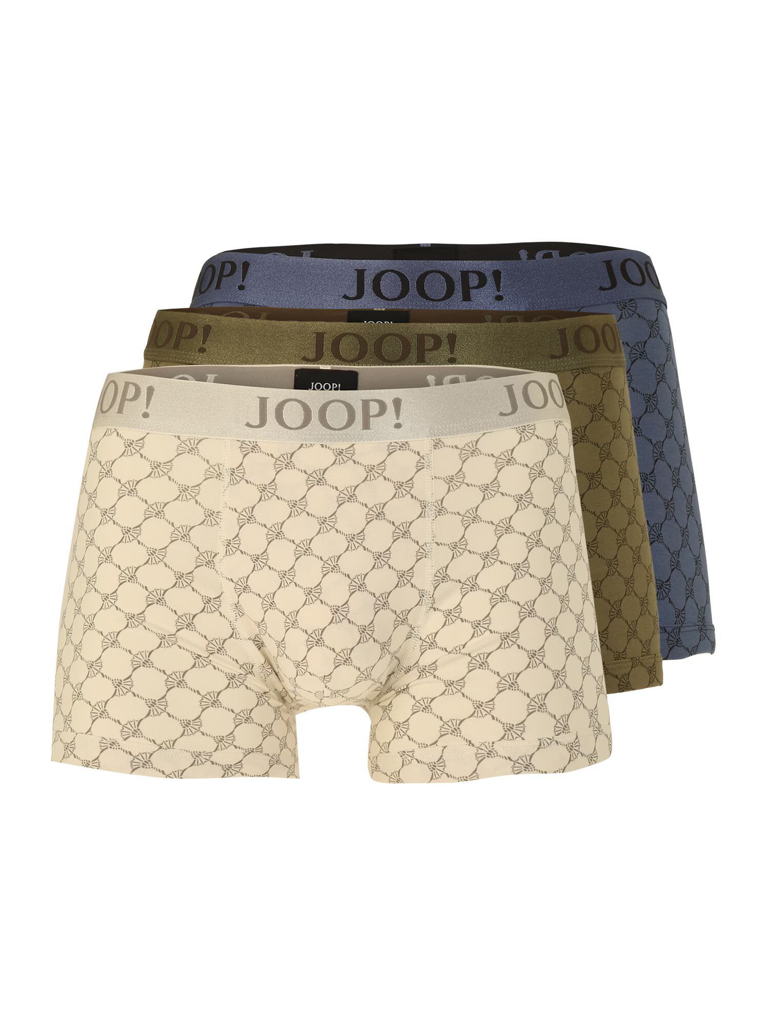 JOOP! Boxerky modrosivá / olivová / biela - Pepit.sk