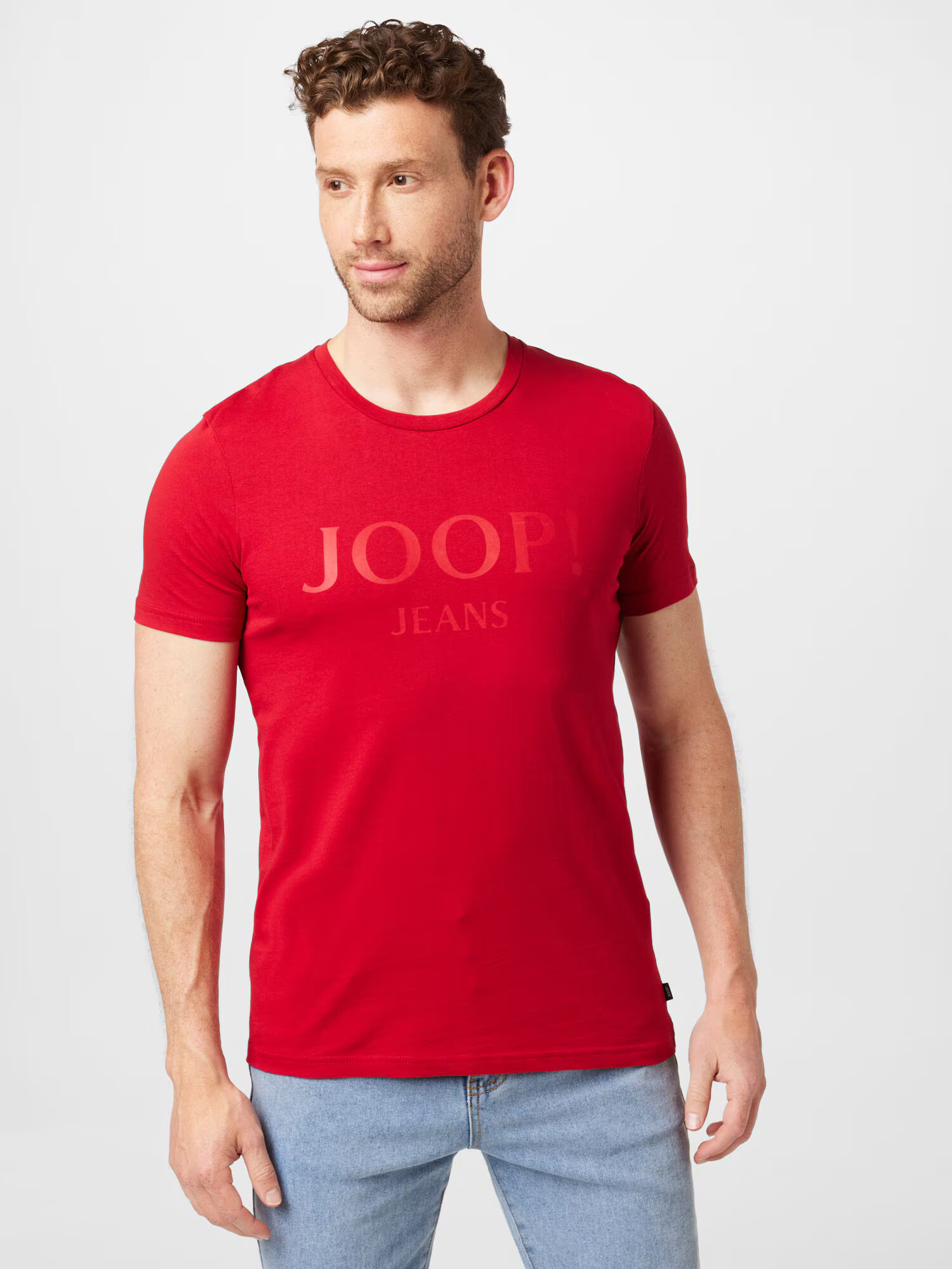 JOOP! Jeans Tričko 'Alex' červená / pastelovo červená - Pepit.sk