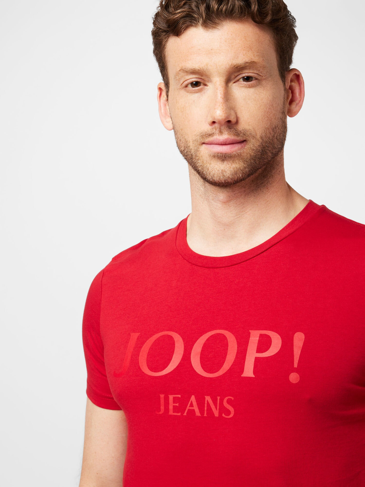 JOOP! Jeans Tričko 'Alex' červená / pastelovo červená - Pepit.sk