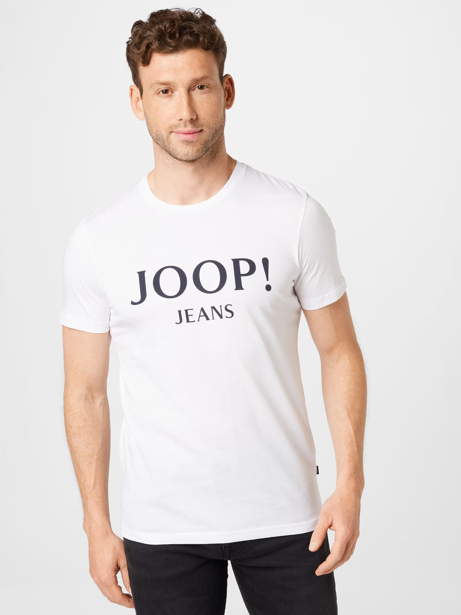 JOOP! Jeans Tričko 'Alex' čierna / biela - Pepit.sk