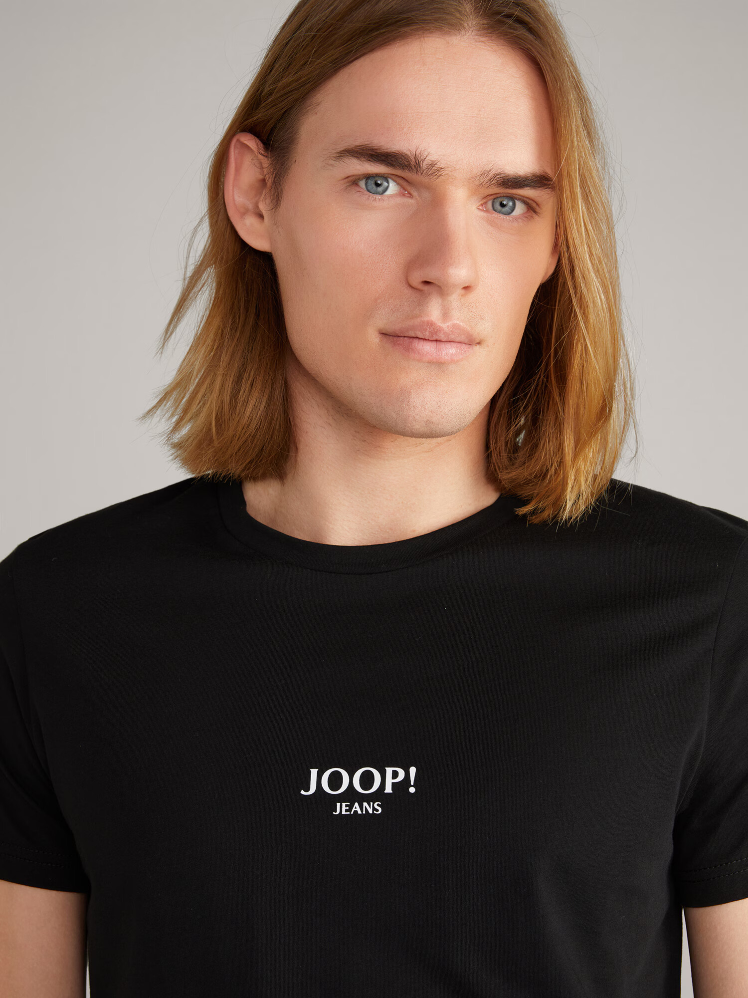 JOOP! Jeans Tričko 'Alexis' čierna / biela - Pepit.sk