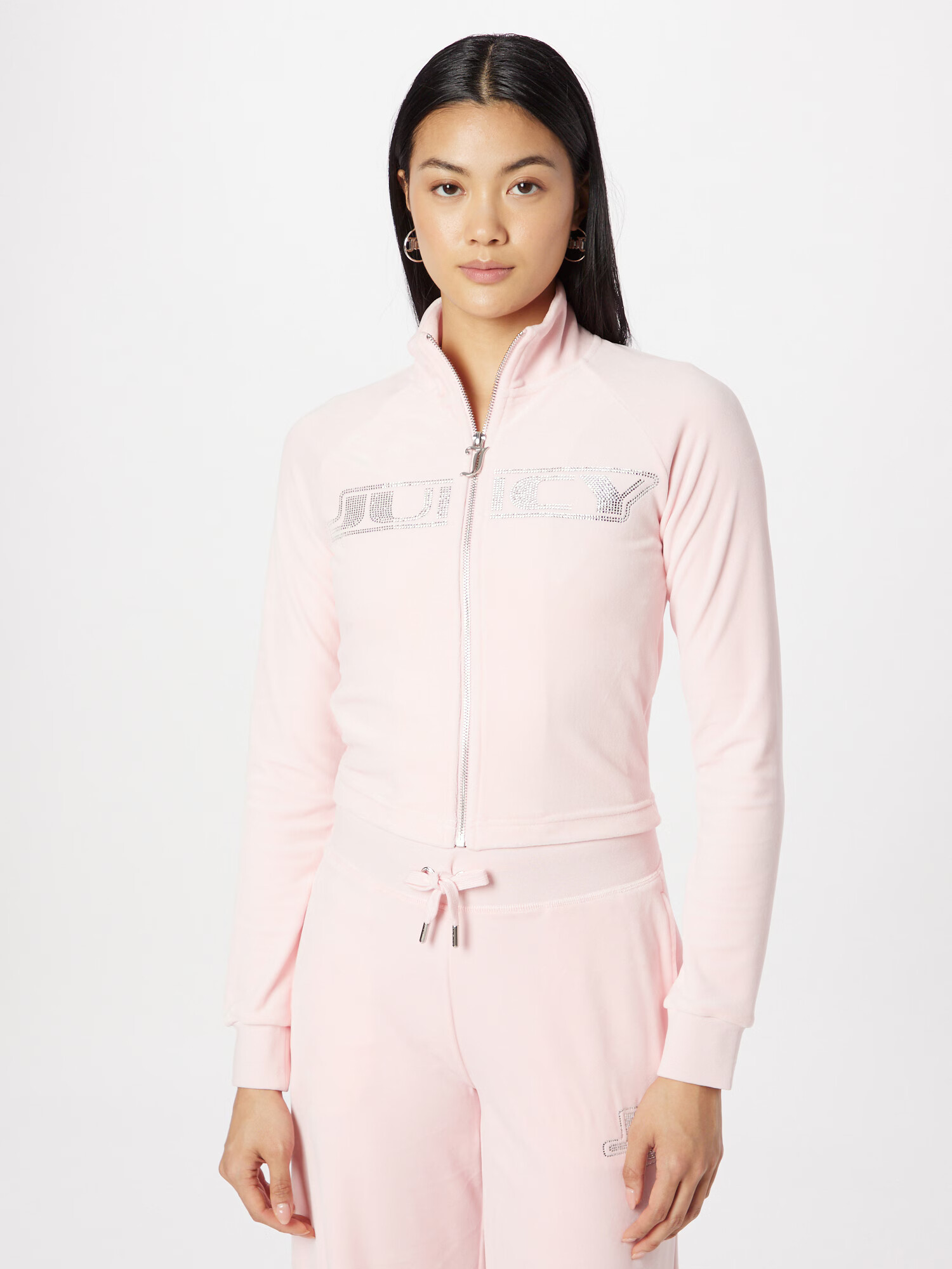 Juicy Couture White Label Tepláková bunda 'LELU' ružová - Pepit.sk