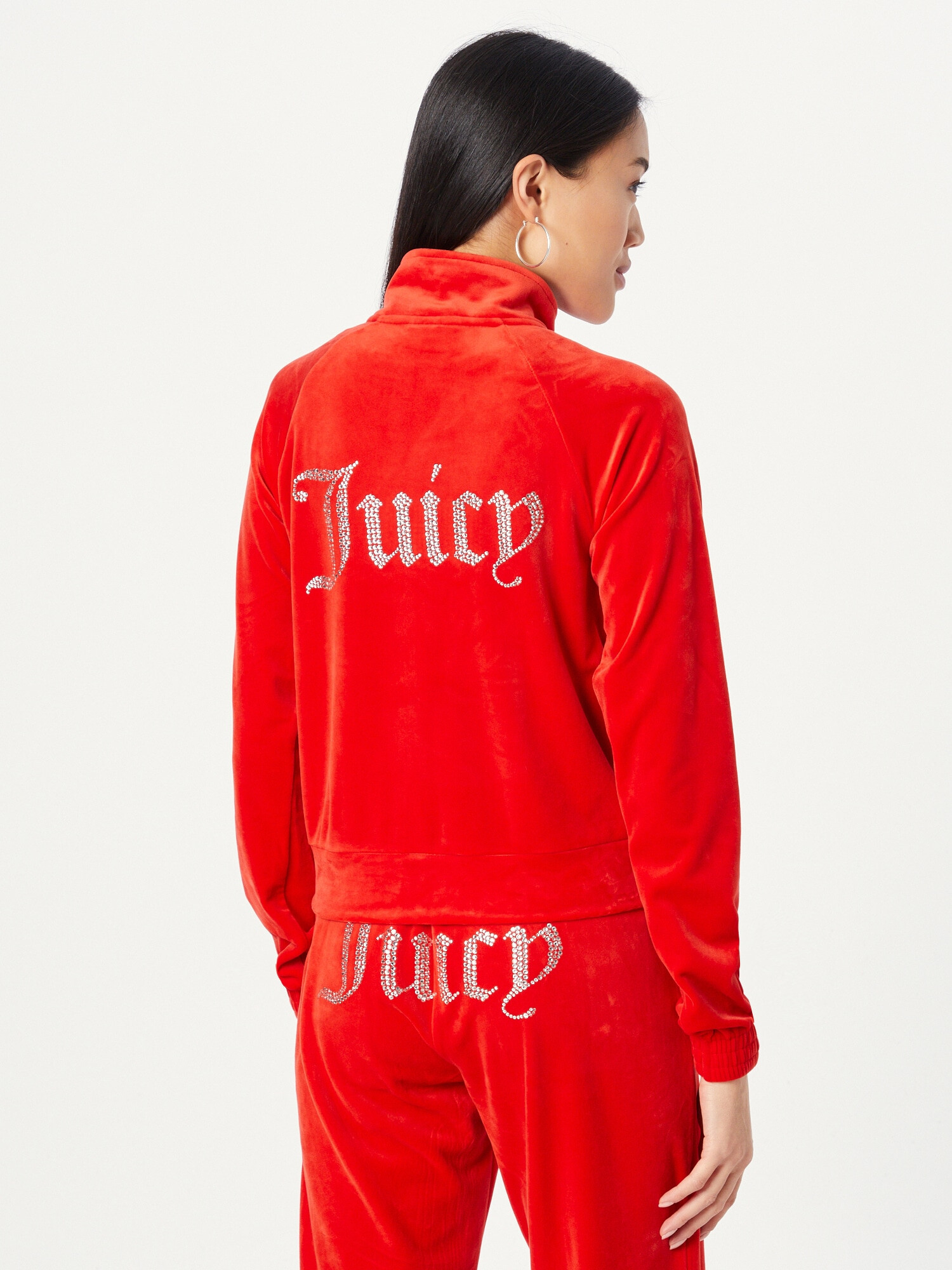 Juicy Couture White Label Tepláková bunda oranžovo červená - Pepit.sk