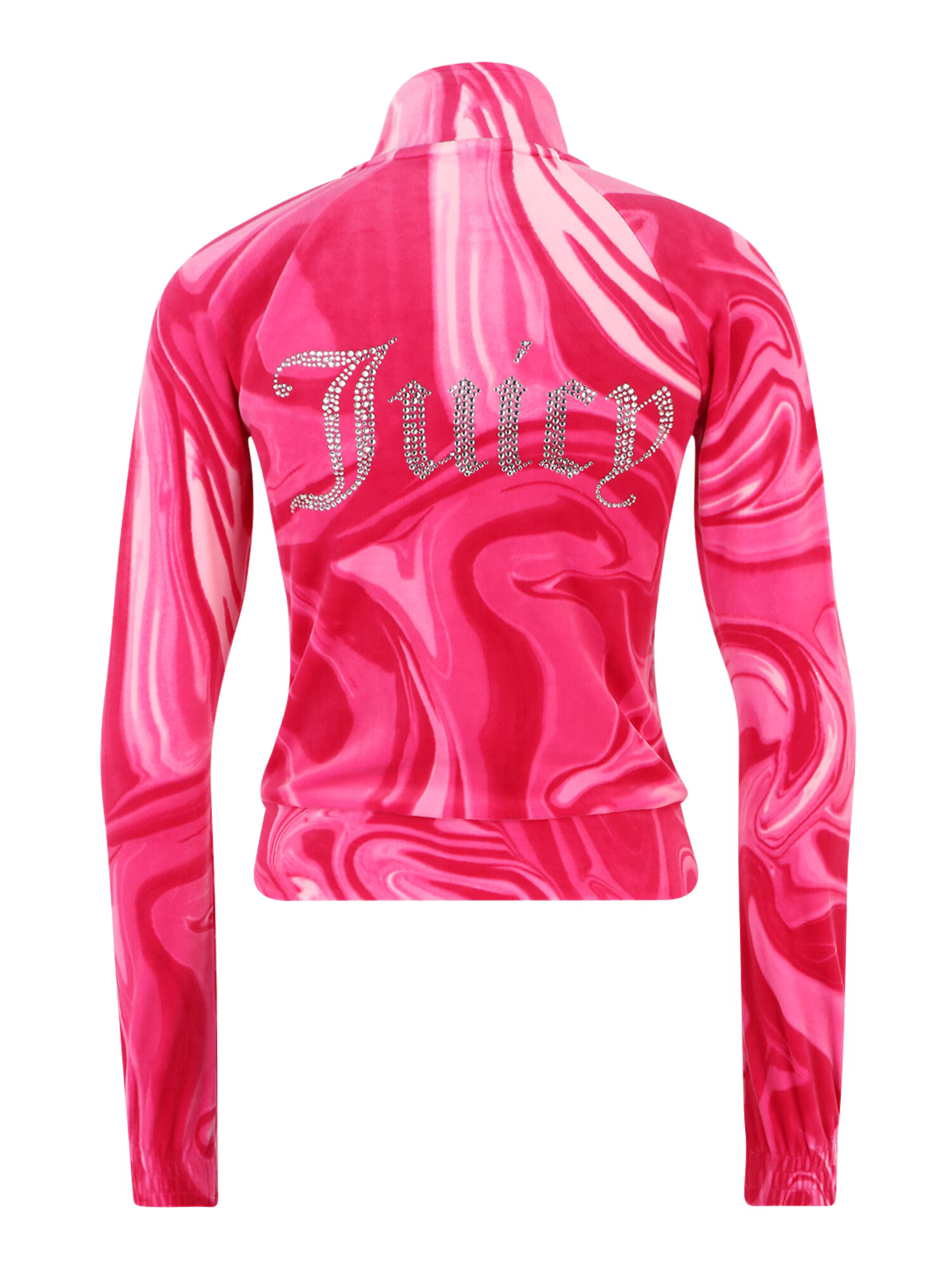 Juicy Couture White Label Tepláková bunda 'TANYA' striebornosivá / ružová / fuksia / brusnicová - Pepit.sk