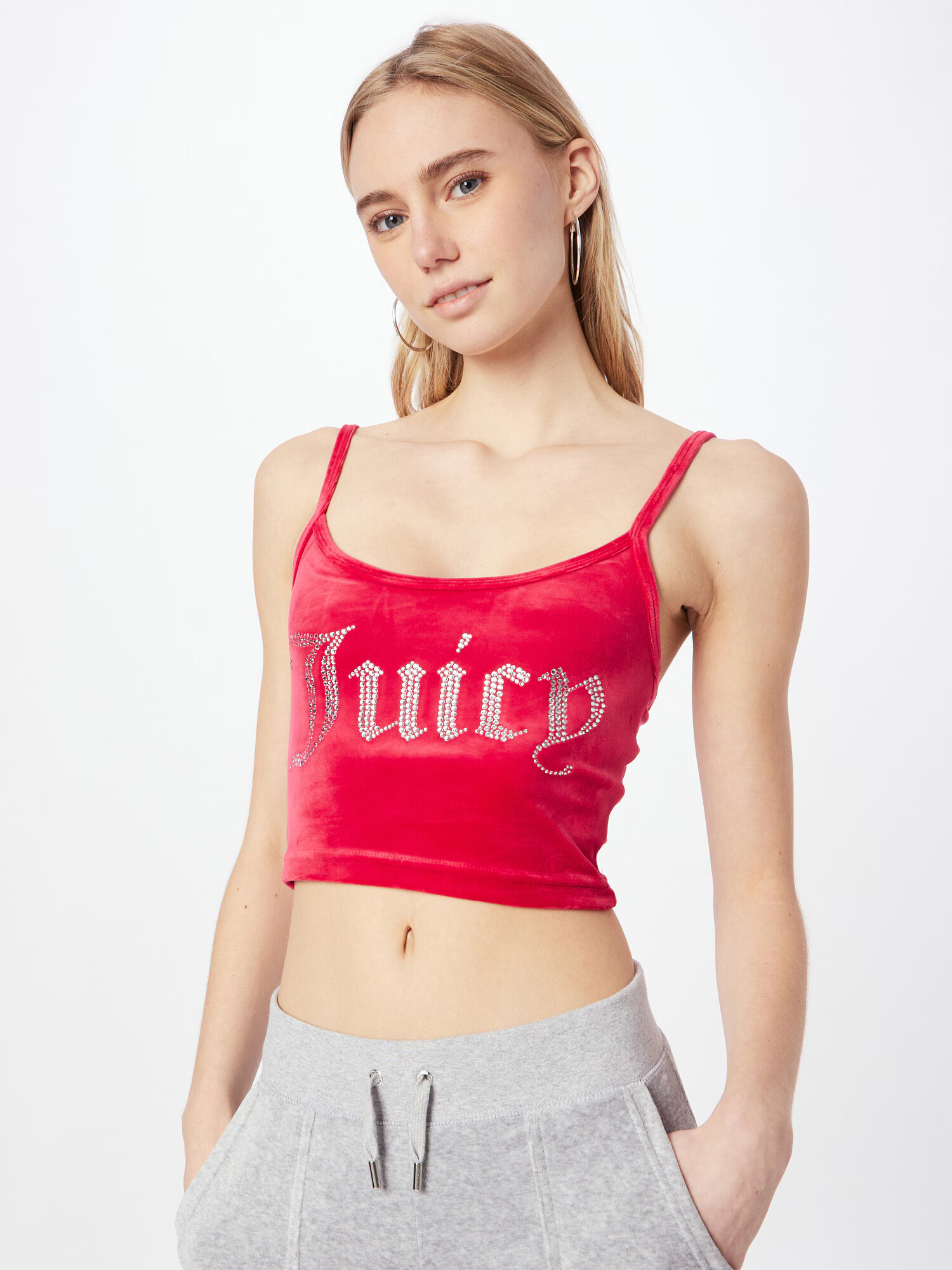 Juicy Couture White Label Top 'RAIN' malinová / priehľadná - Pepit.sk