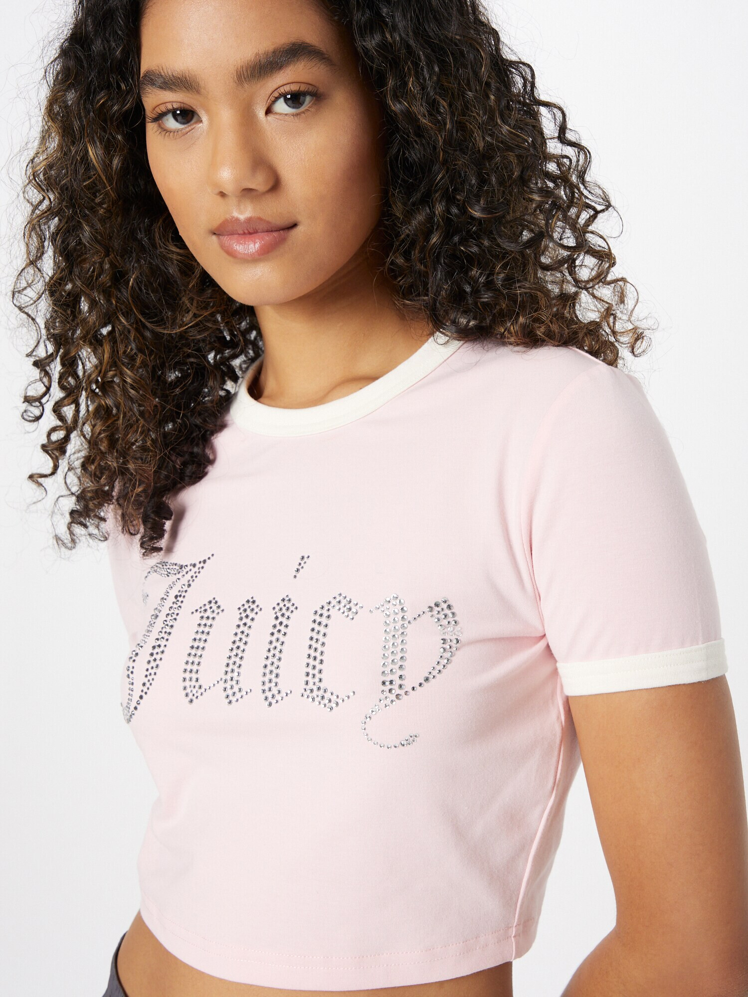 Juicy Couture White Label Tričko ružová / strieborná / biela - Pepit.sk