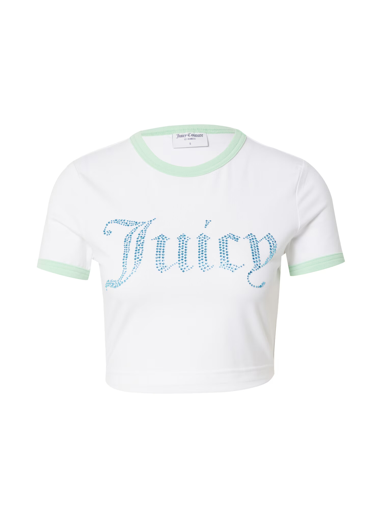 Juicy Couture White Label Tričko tyrkysová / mätová / biela - Pepit.sk