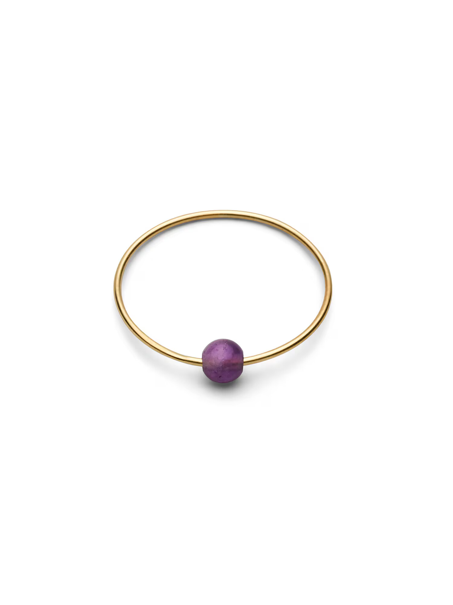 Jukserei Prsteň 'Birthstone February - Amethyst ' zlatá / fialová - Pepit.sk