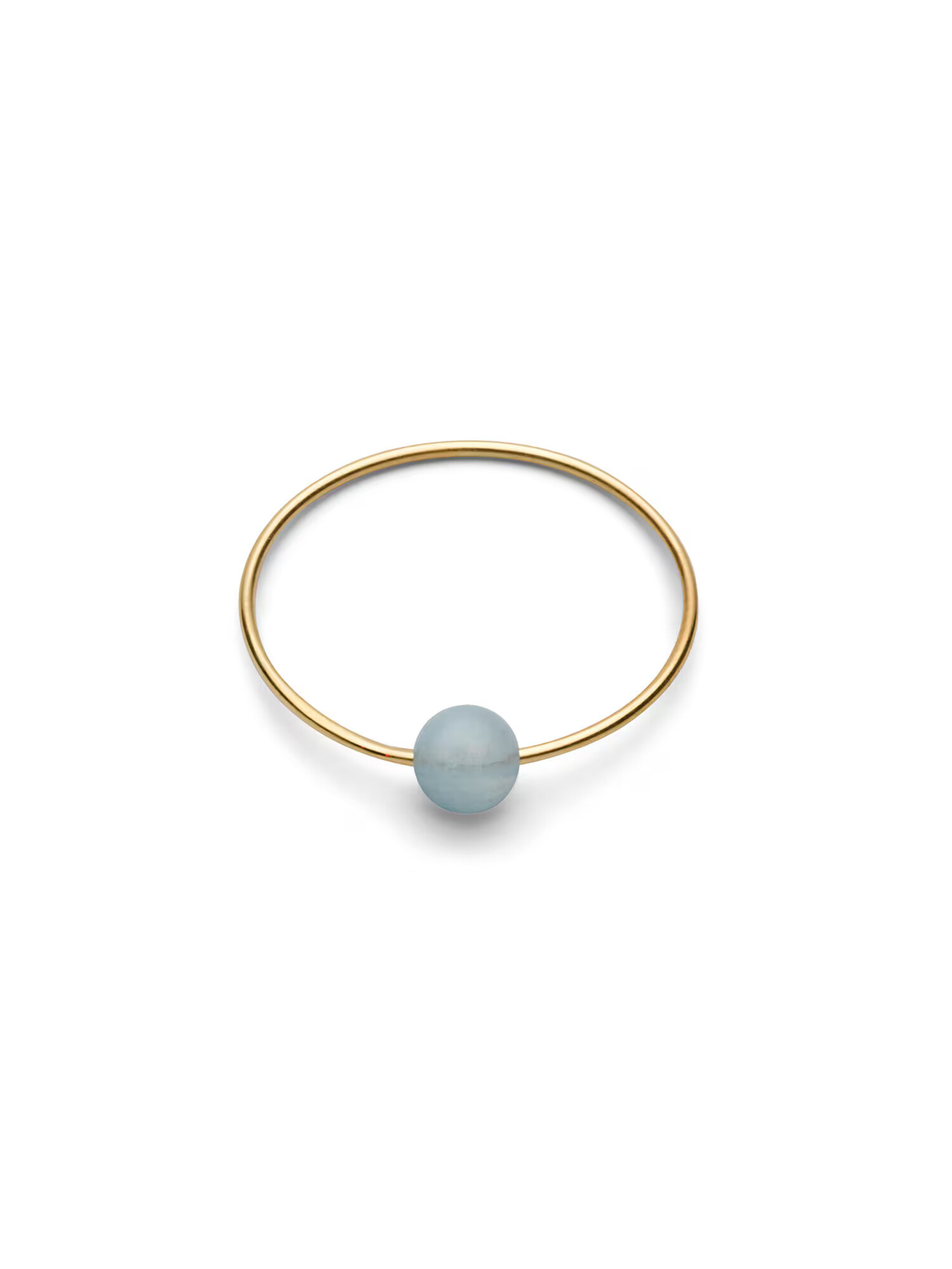 Jukserei Prsteň 'Birthstone March - Aquamarine' zlatá / dymovo šedá - Pepit.sk