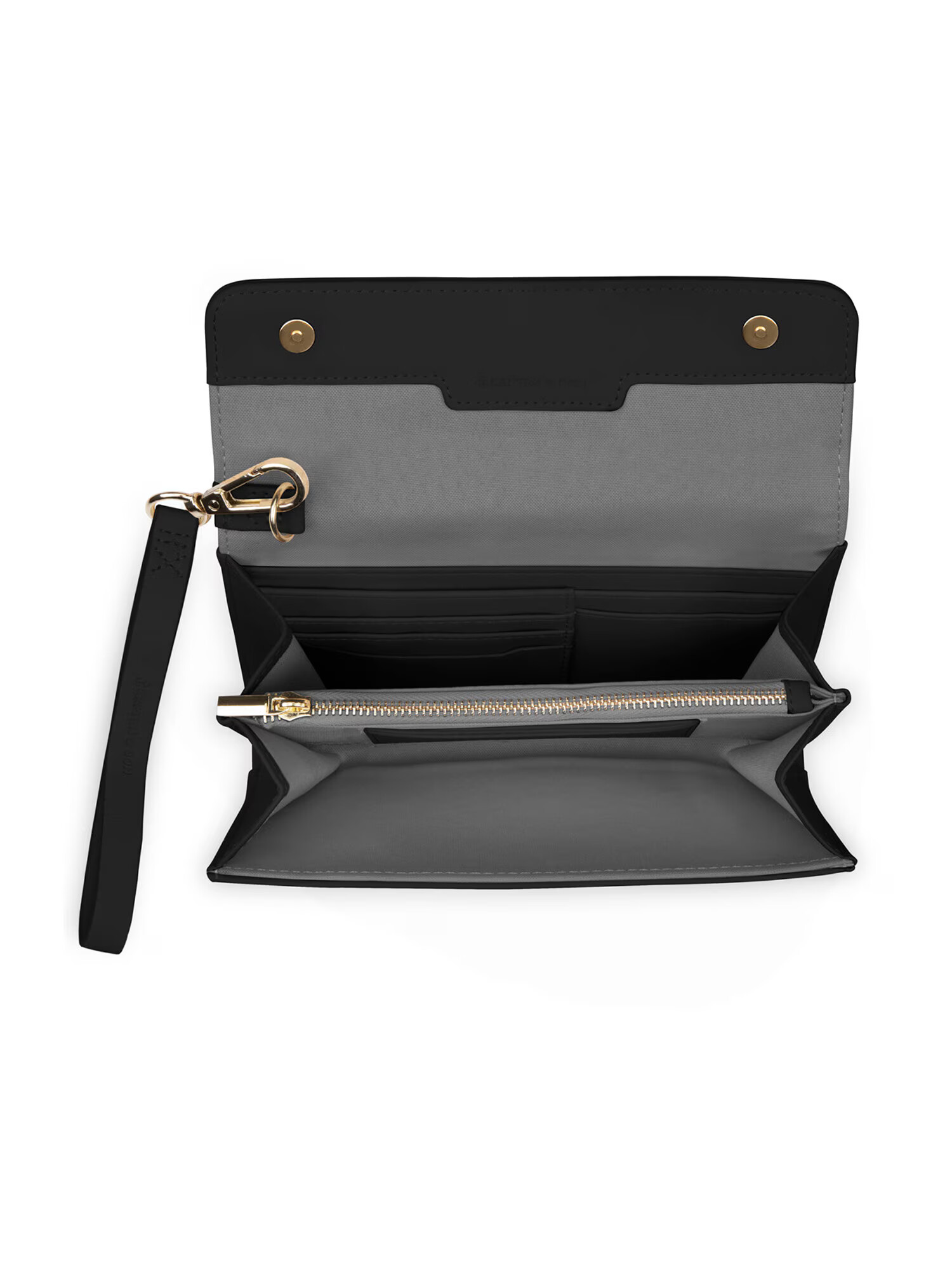 Kapten & Son Listová kabelka 'Clutch Wallet Versailles All Black' čierna - Pepit.sk