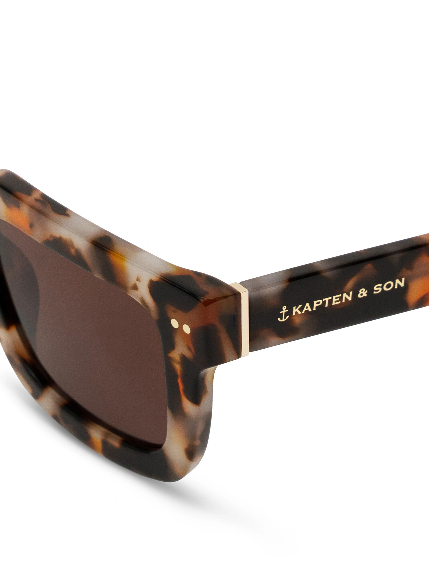 Kapten & Son Slnečné okuliare 'Phoenix Desert Speckled Brown' hnedá / mokka / biela - Pepit.sk