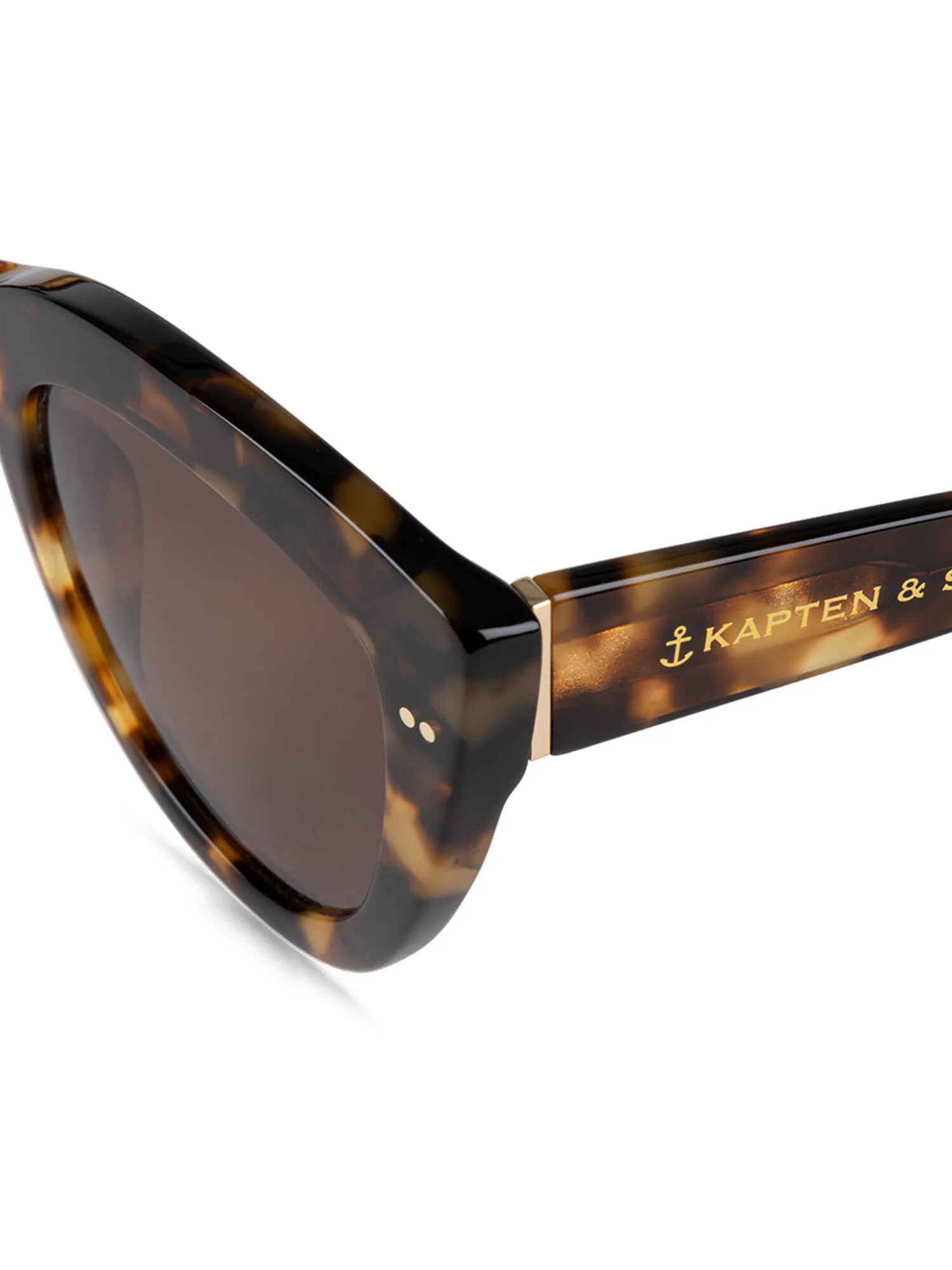 Kapten & Son Slnečné okuliare 'Sofia Amber Tortoise Brown' hnedá / zlatá - Pepit.sk