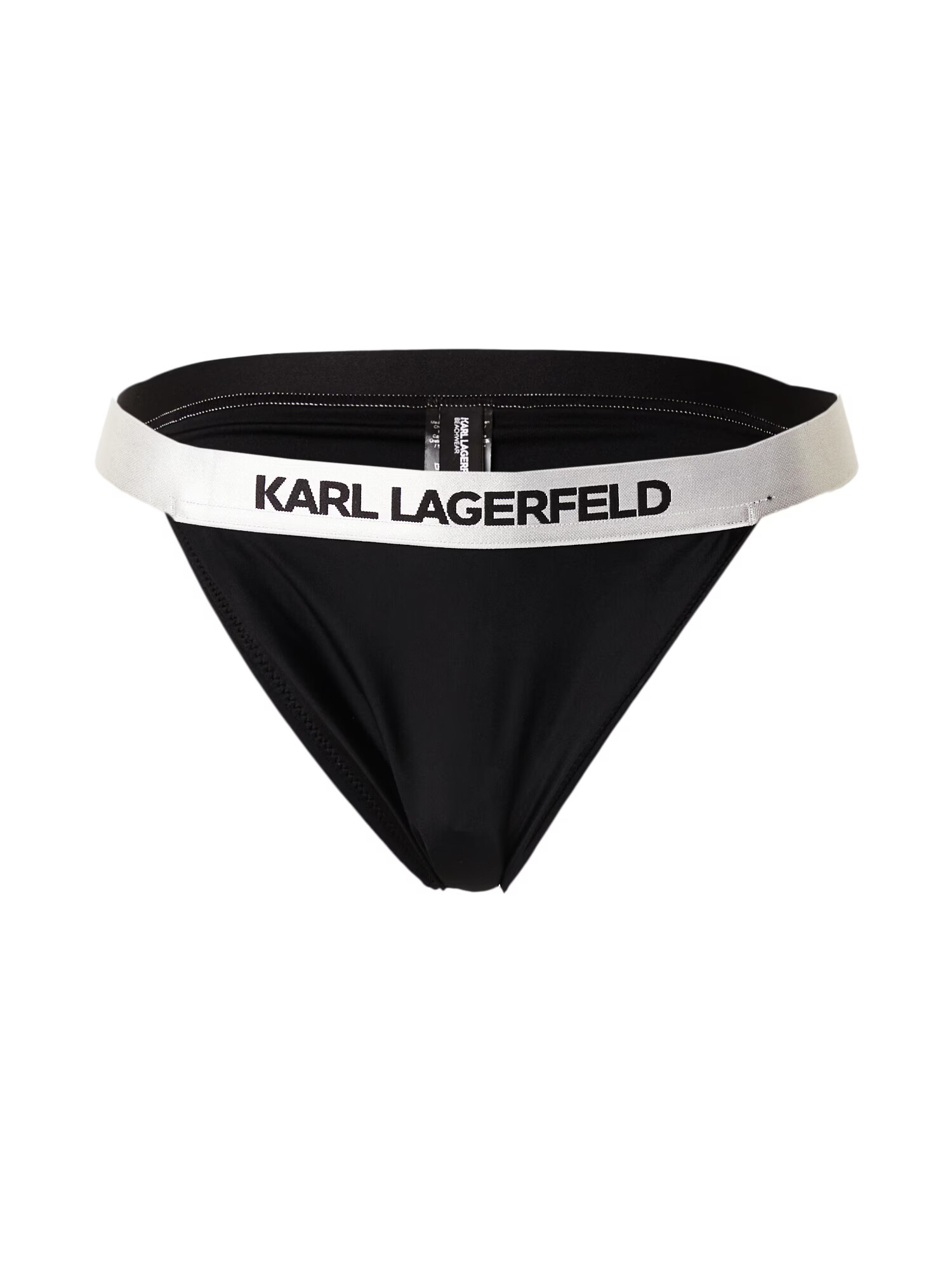 Karl Lagerfeld Bikinové nohavičky čierna / biela - Pepit.sk