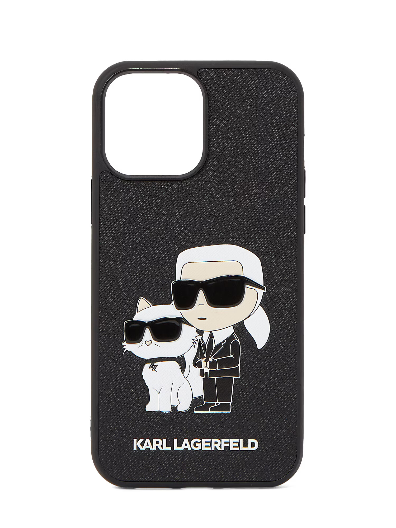 Karl Lagerfeld Puzdro na mobil 'Ikonik 2.0' béžová / čierna / biela - Pepit.sk