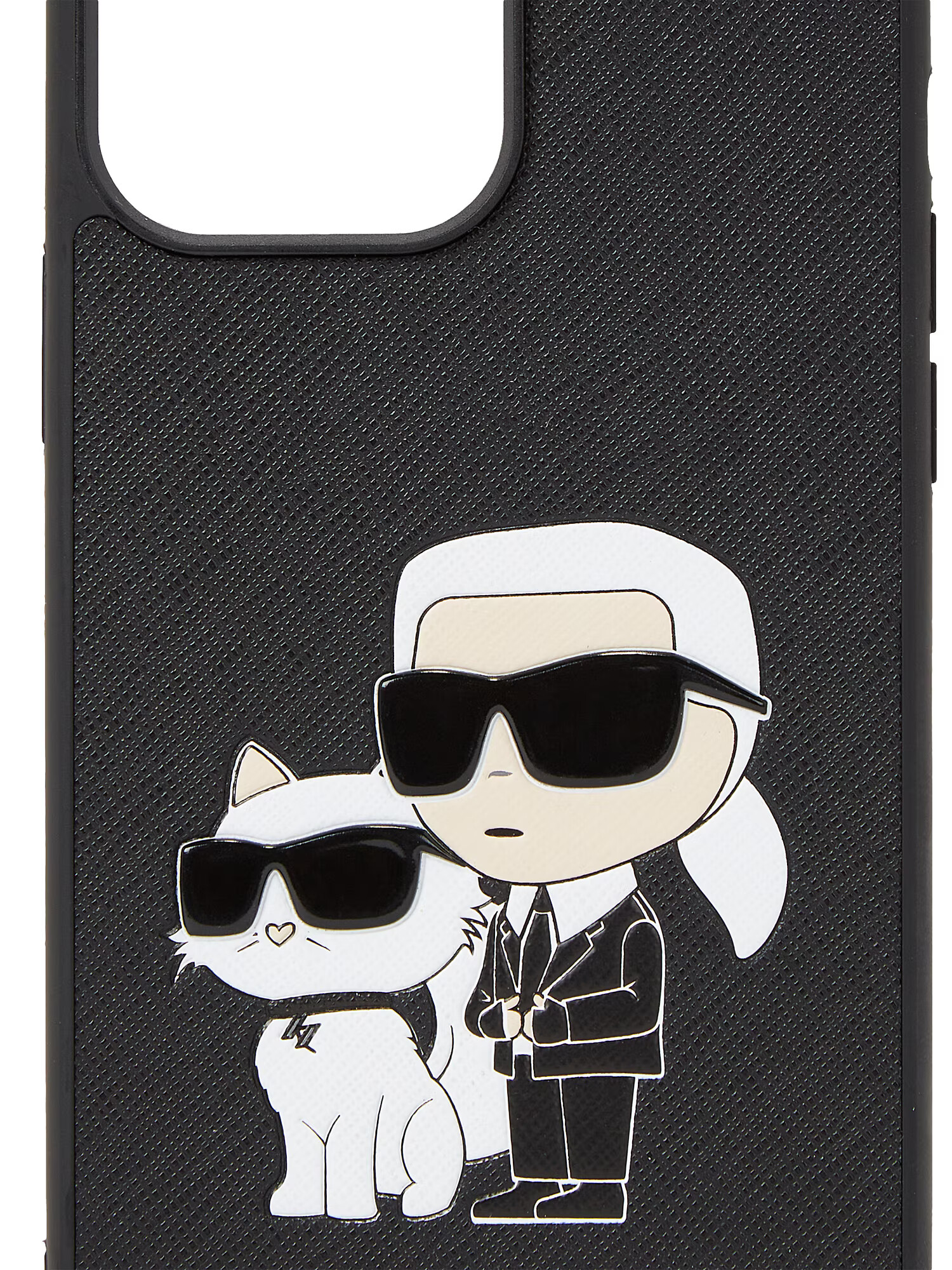 Karl Lagerfeld Puzdro na mobil 'Ikonik 2.0' béžová / čierna / biela - Pepit.sk