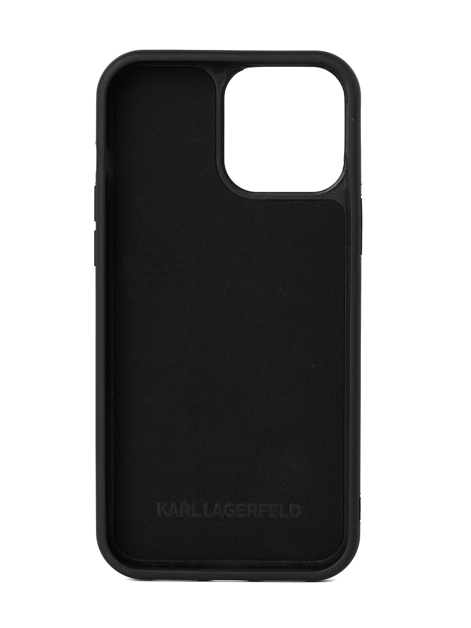 Karl Lagerfeld Puzdro na mobil ' Ikonik 2.0 iPhone 14 Pro ' béžová / čierna / biela - Pepit.sk