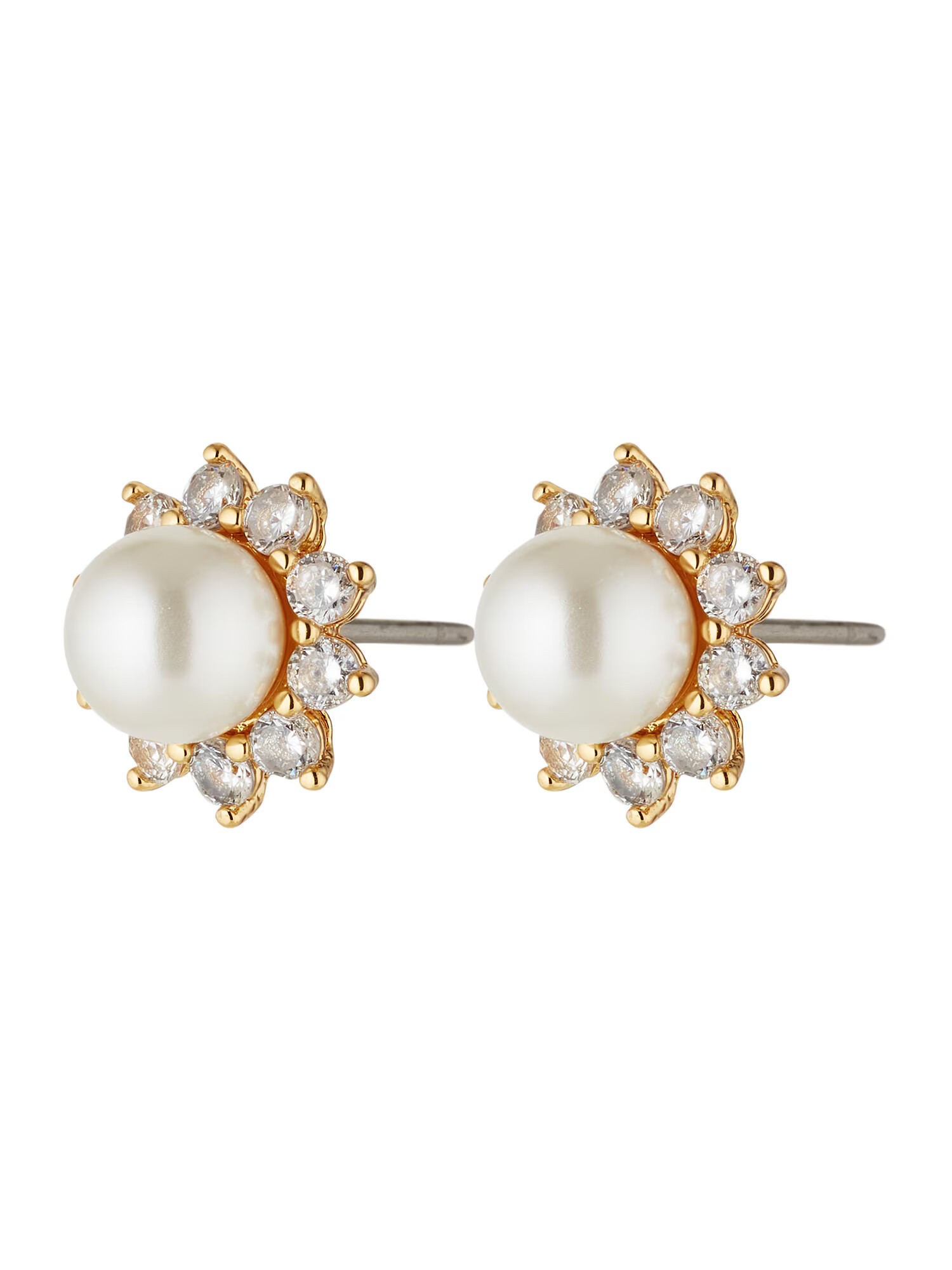 Kate Spade Náušnice 'Halo Studs' zlatá / biela - Pepit.sk