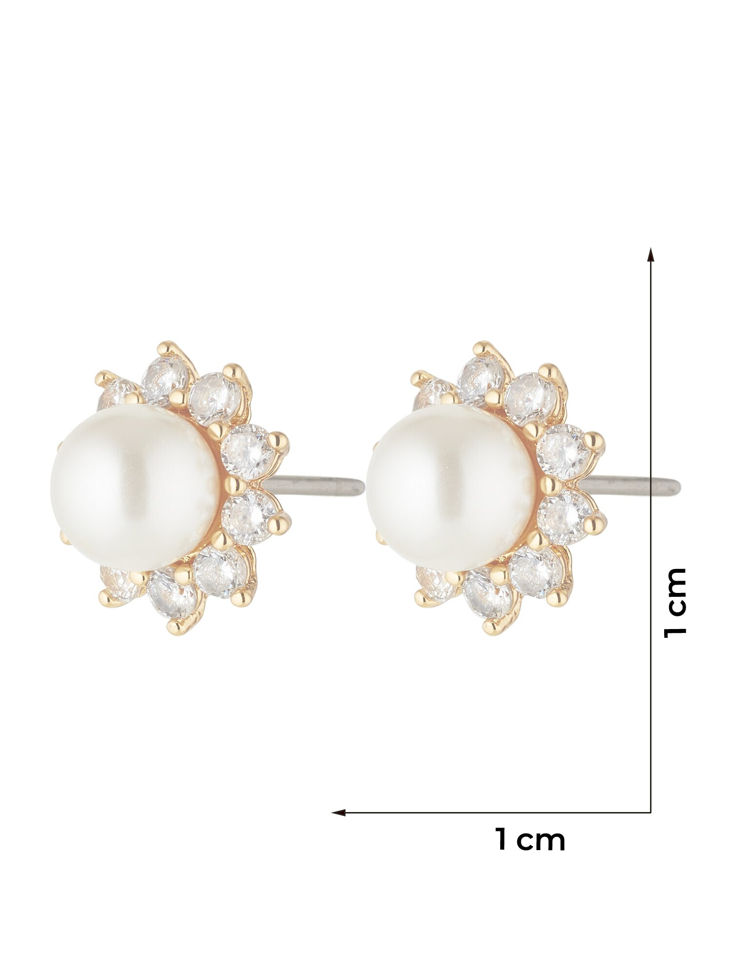 Kate Spade Náušnice 'Halo Studs' zlatá / biela - Pepit.sk