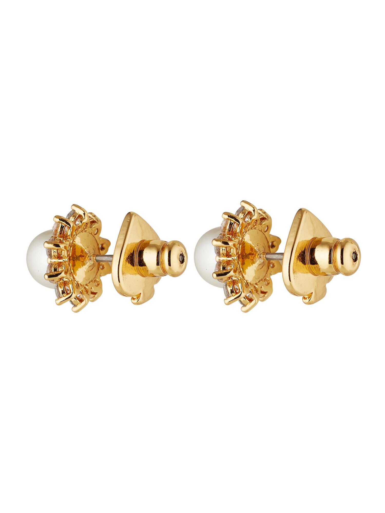 Kate Spade Náušnice 'Halo Studs' zlatá / biela - Pepit.sk