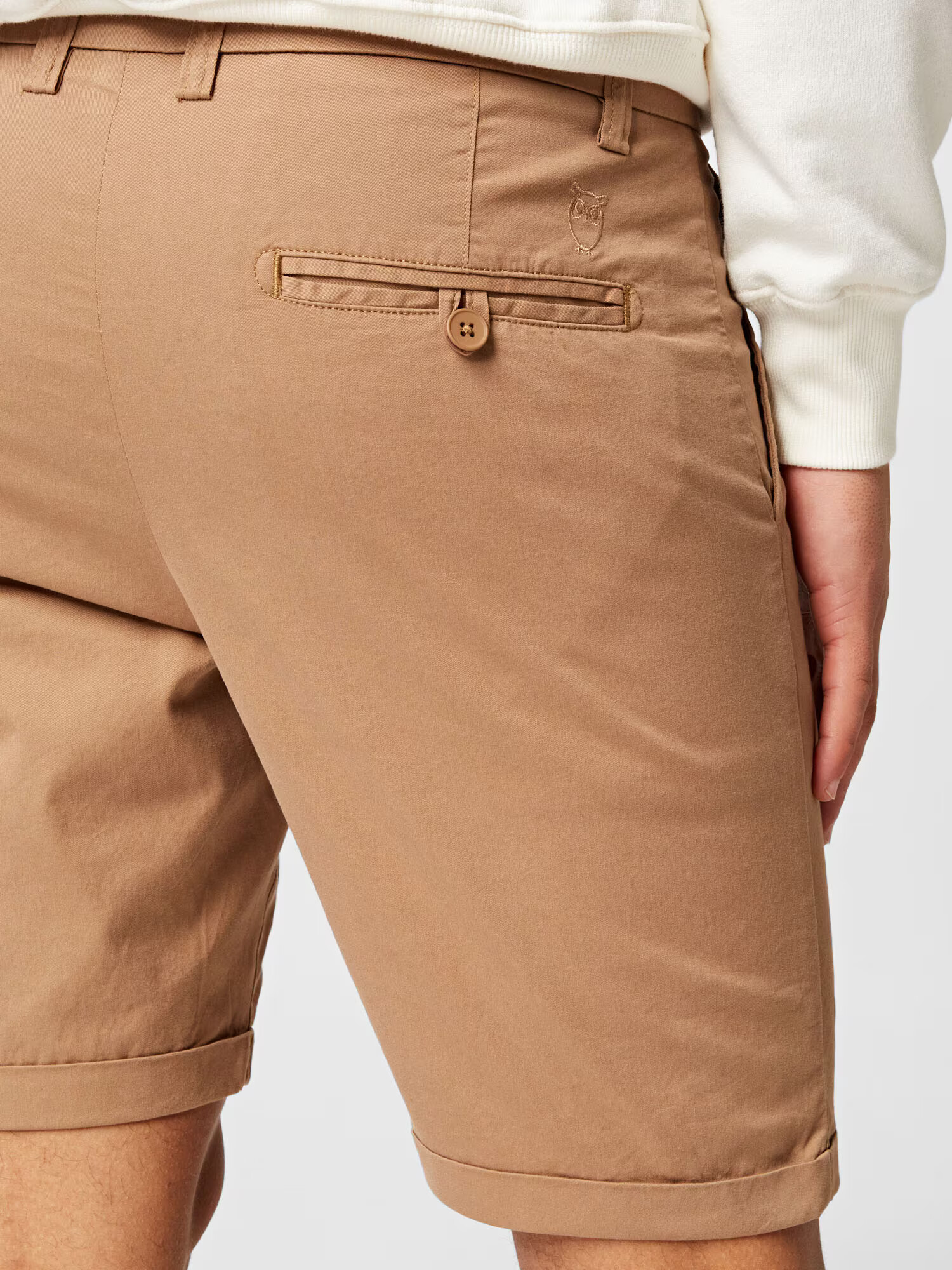 KnowledgeCotton Apparel Chino nohavice 'CHUCK' hnedá - Pepit.sk