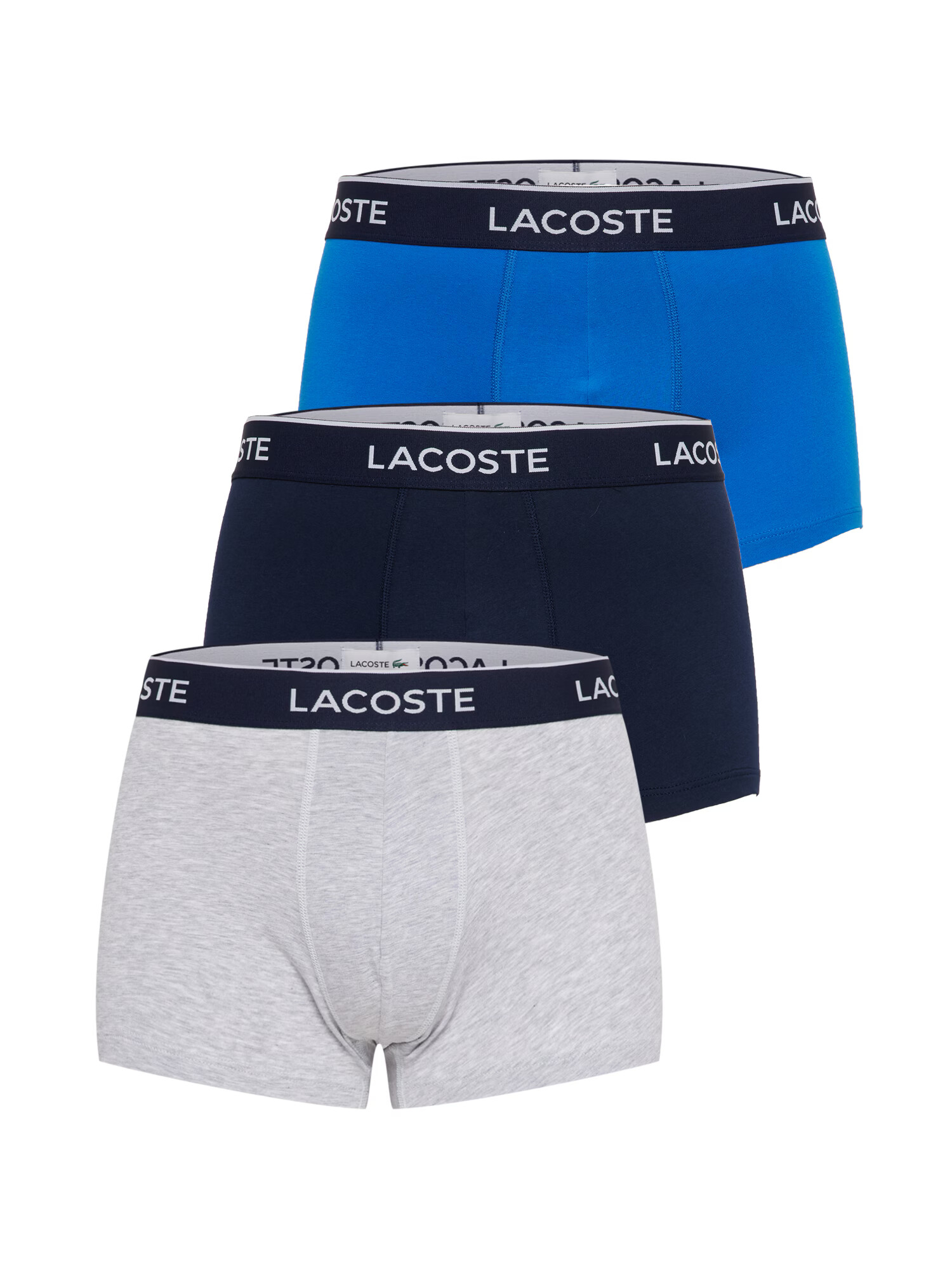 LACOSTE Boxerky modrá / námornícka modrá / sivá melírovaná - Pepit.sk