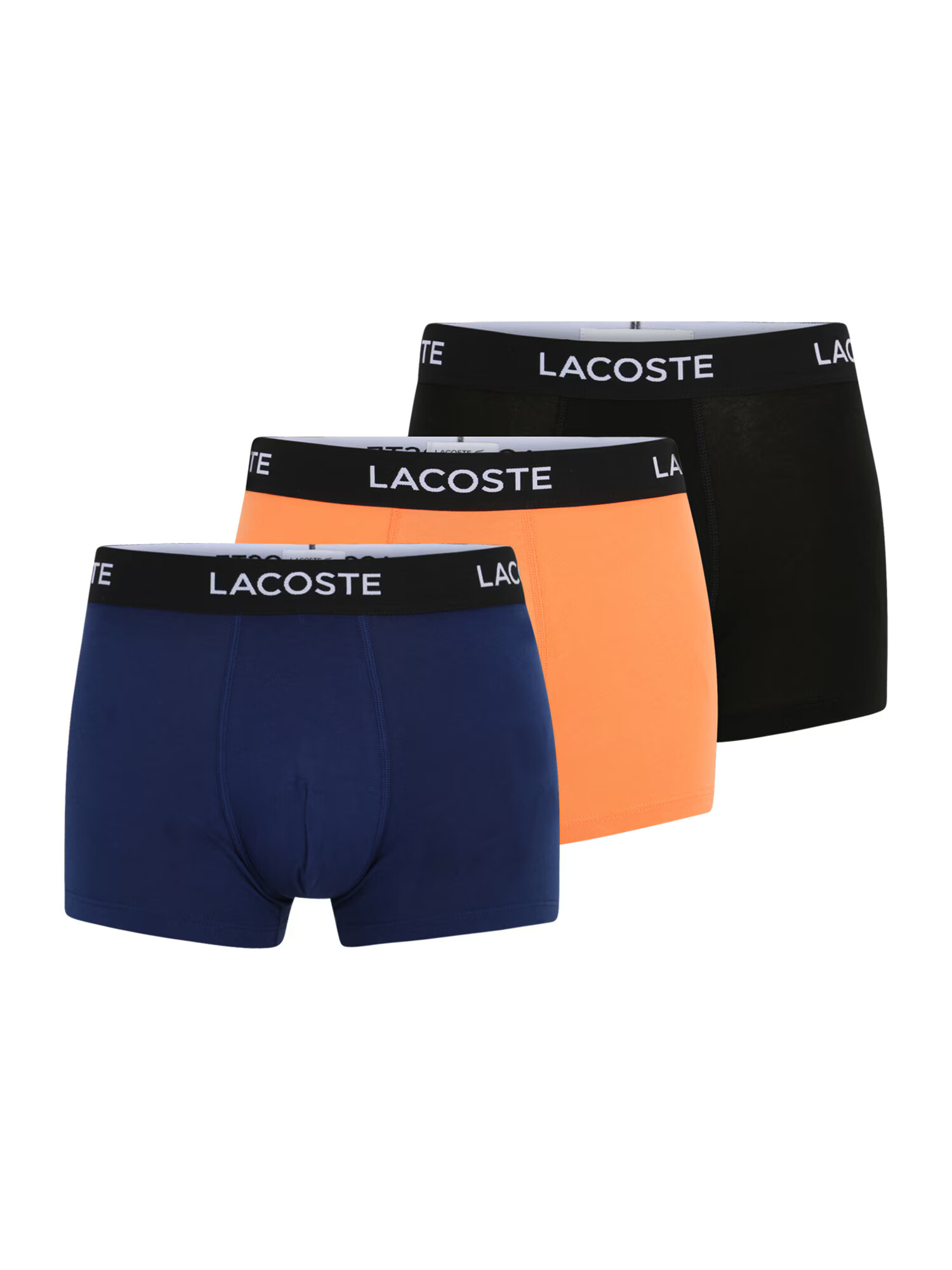 LACOSTE Boxerky modrá / svetlooranžová / čierna / biela - Pepit.sk