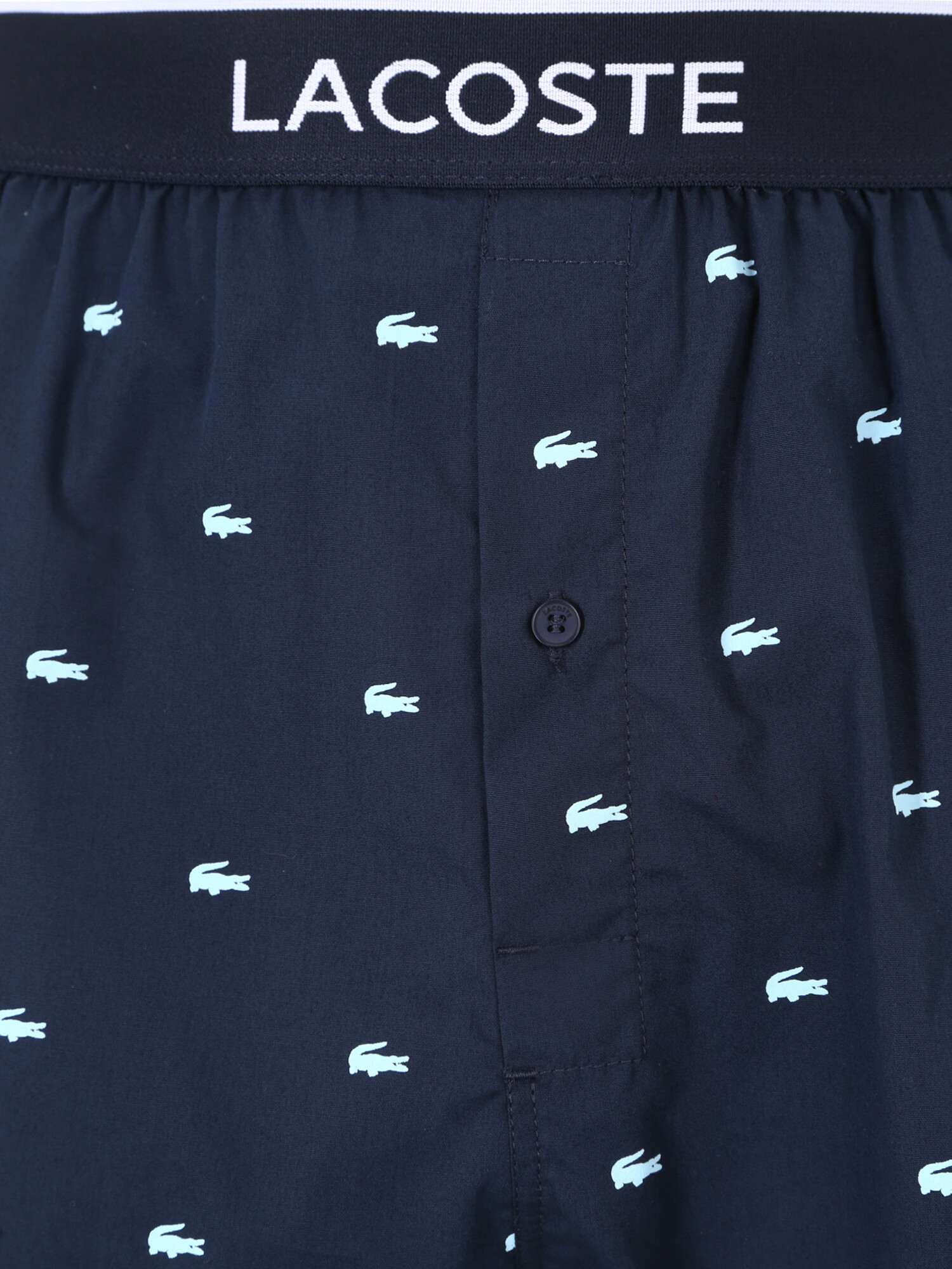 LACOSTE Boxerky námornícka modrá / svetlomodrá / čierna / biela - Pepit.sk