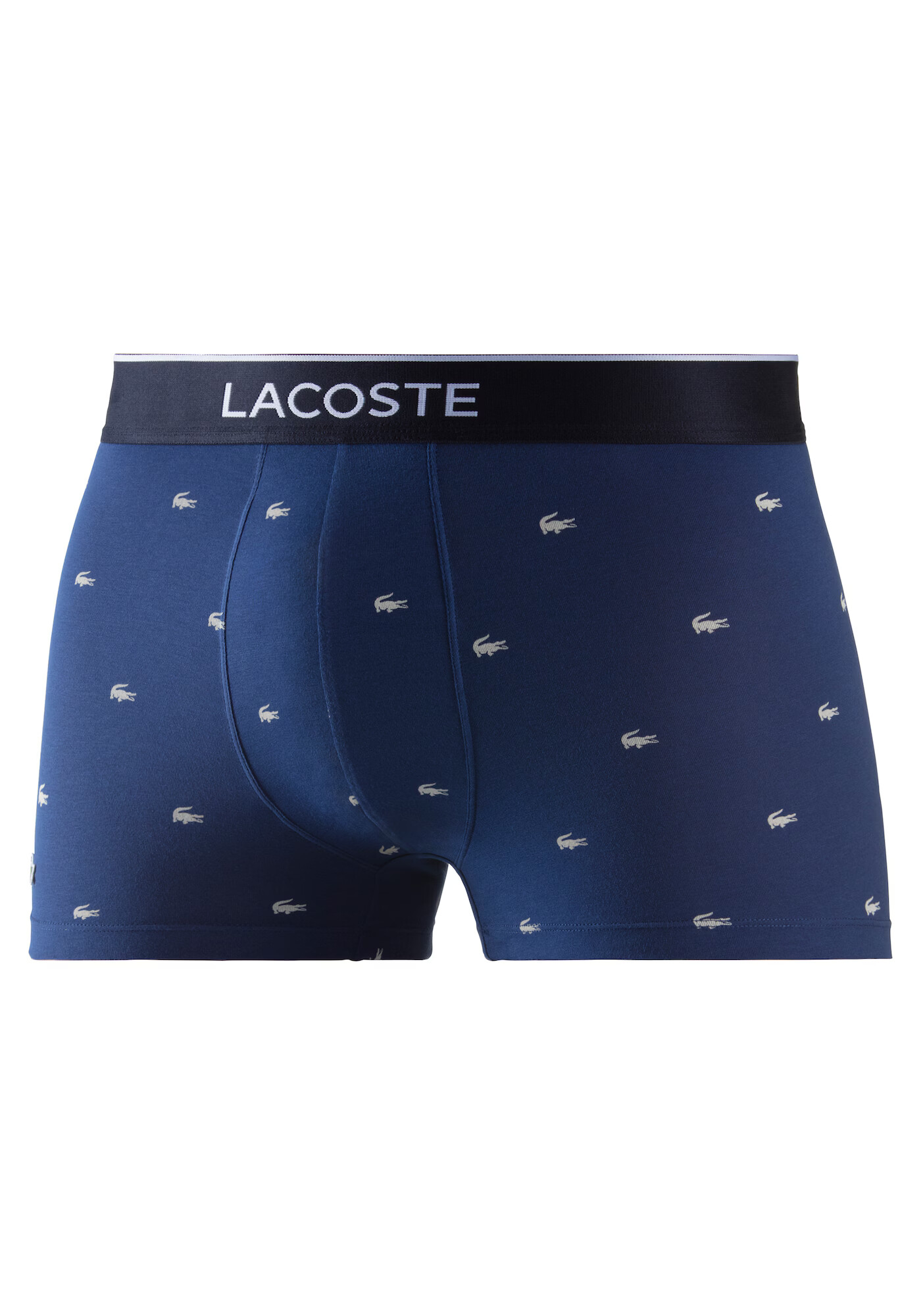 LACOSTE Boxerky 'Trunks' tmavomodrá / sivá melírovaná / červená / biela - Pepit.sk