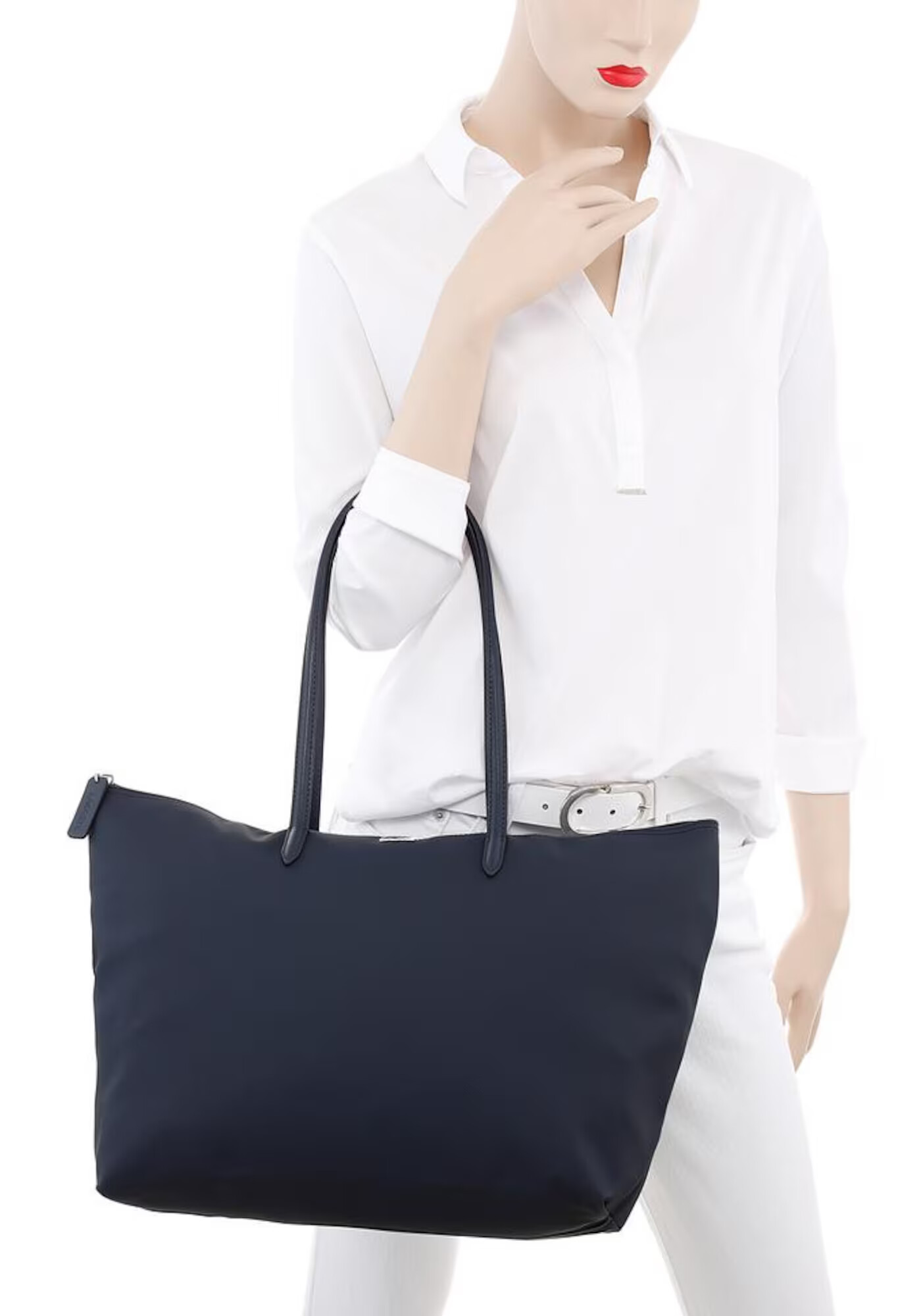 LACOSTE Shopper 'Sac Femme' enciánová / zelená / červená / biela - Pepit.sk