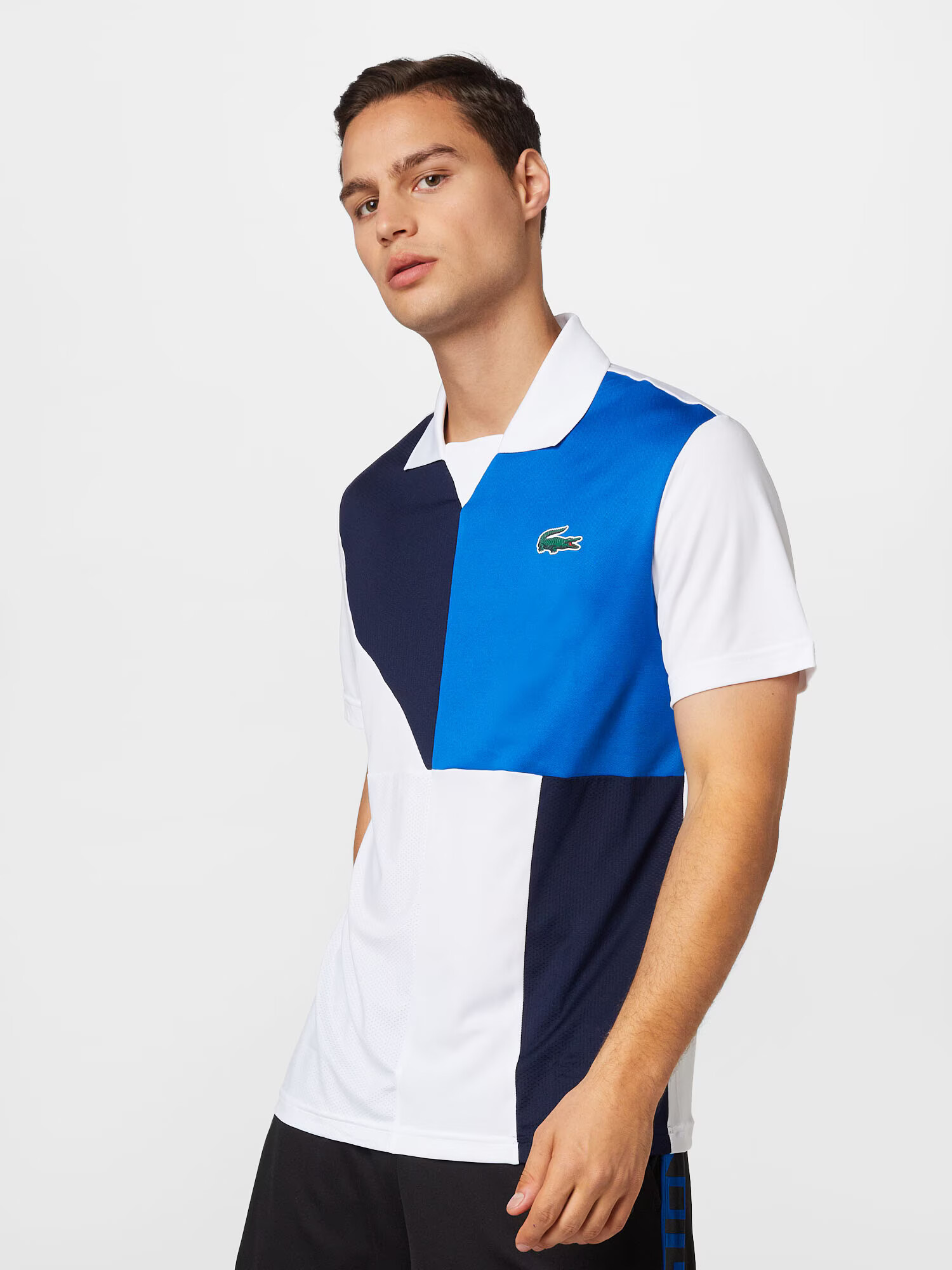 Lacoste Sport Funkčné tričko modrá / námornícka modrá / trávovo zelená / biela - Pepit.sk