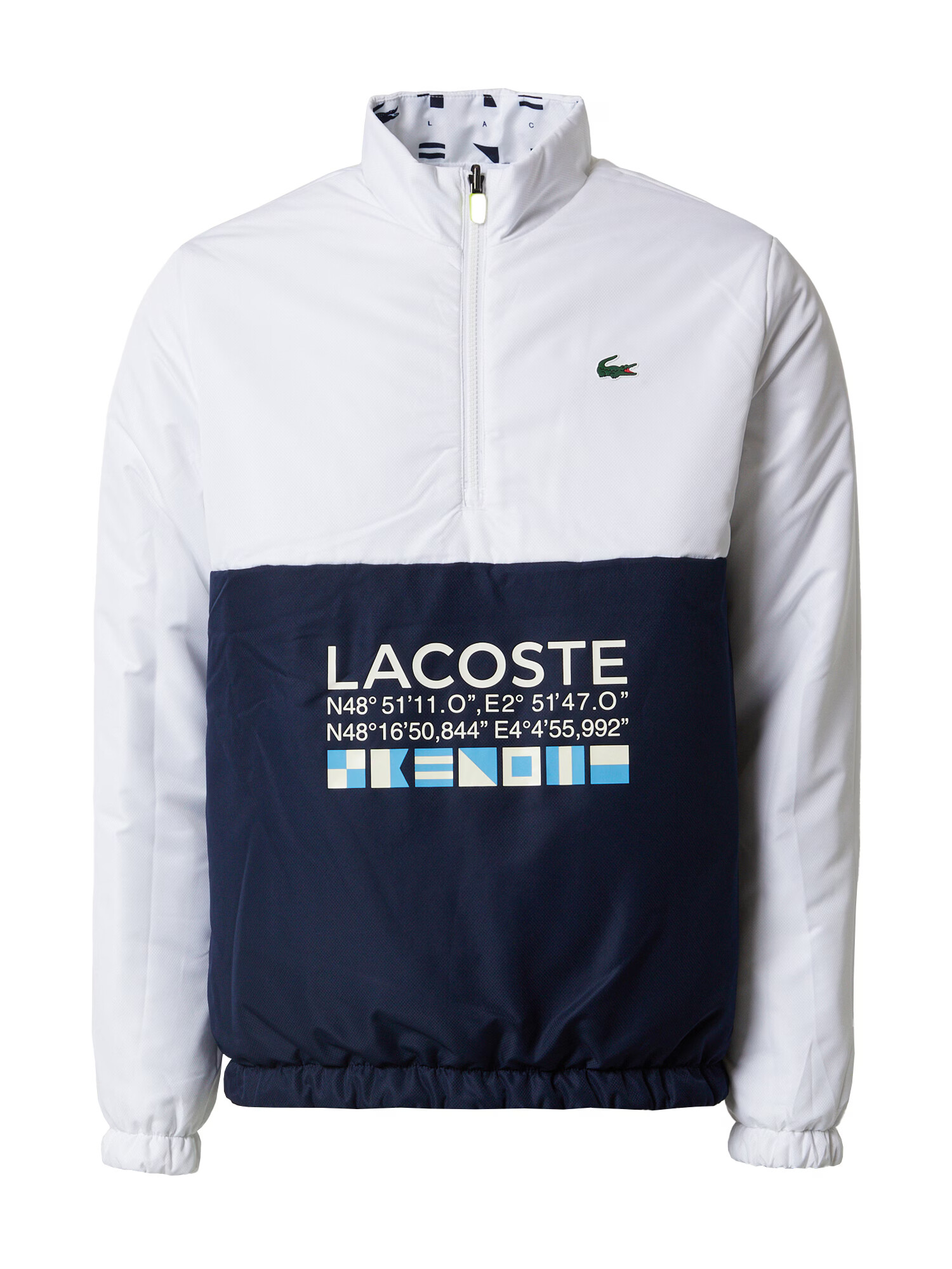 Lacoste Sport Tréningová bunda modrá / námornícka modrá / zelená / biela - Pepit.sk