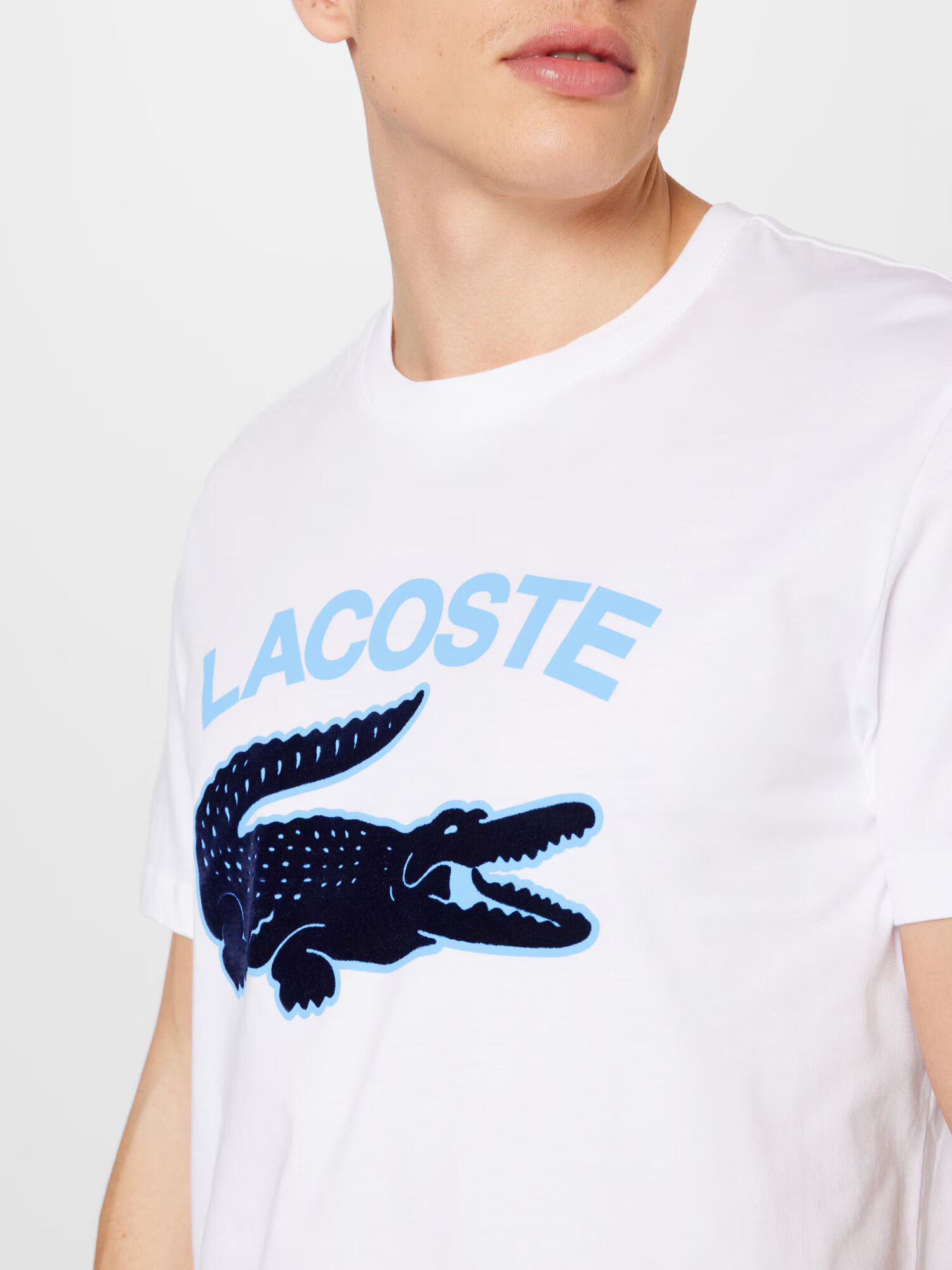 LACOSTE Tričko pastelovo modrá / čierna / biela - Pepit.sk