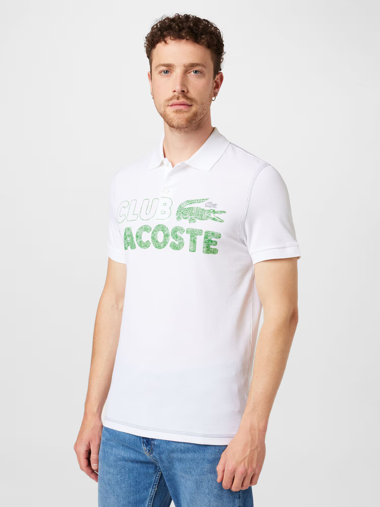 LACOSTE Tričko zelená / šedobiela - Pepit.sk