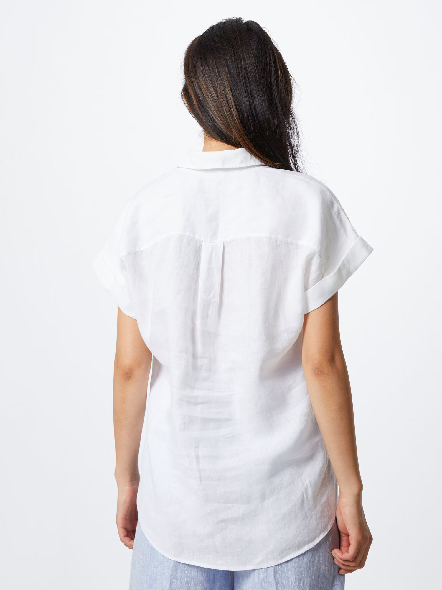 Lauren Ralph Lauren Blúzka 'BROONO-SHORT SLEEVE-SHIRT' biela - Pepit.sk