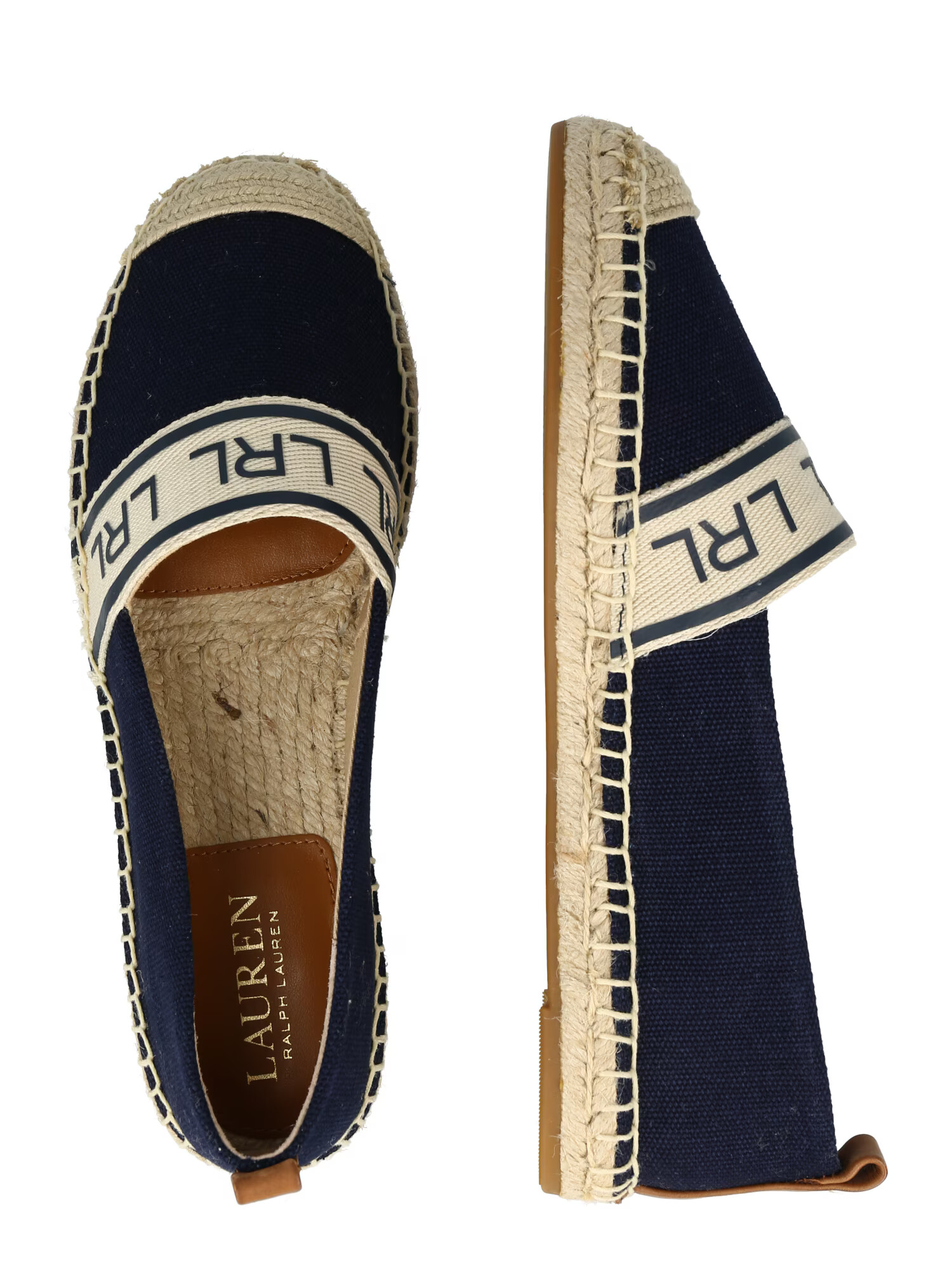 Lauren Ralph Lauren Espadrilky 'CAYLEE' béžová / námornícka modrá - Pepit.sk