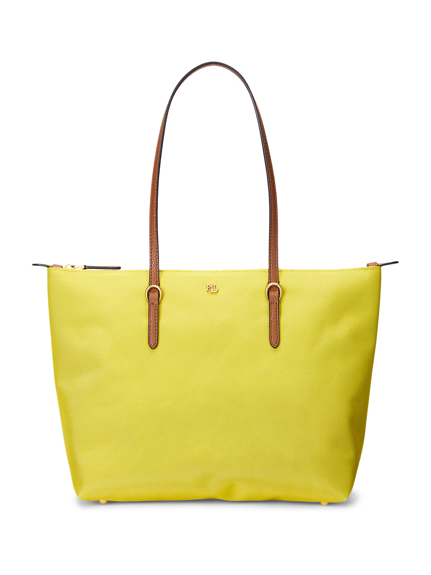 Lauren Ralph Lauren Shopper 'KEATON' hnedá / limetková / zlatá - Pepit.sk