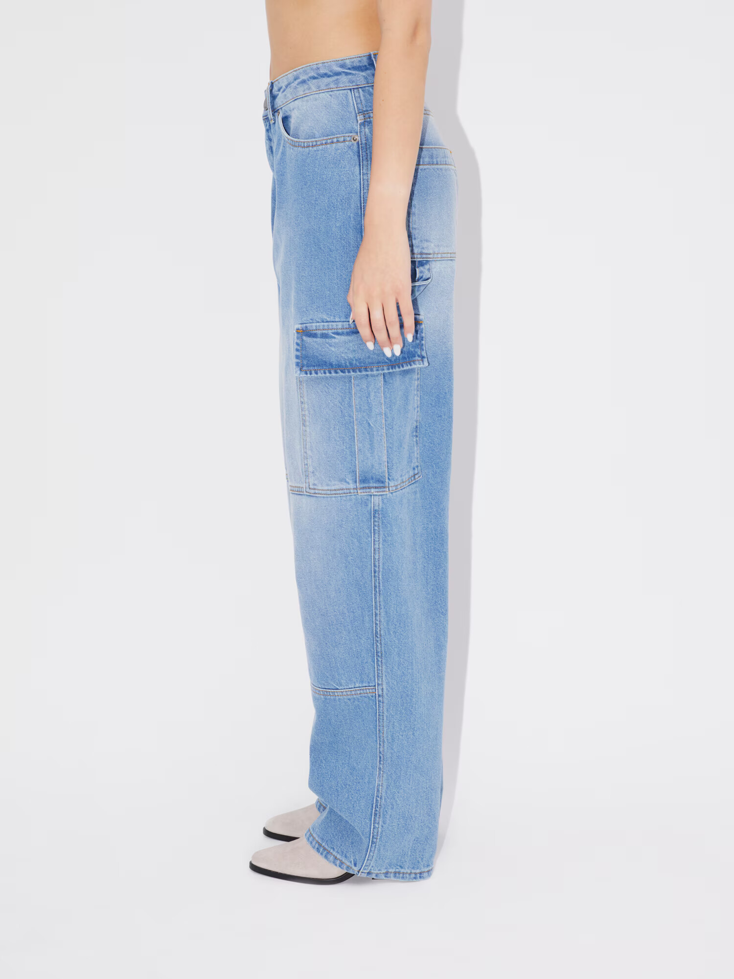 LeGer by Lena Gercke Rifľové kapsáče 'Mirell Tall' modrá denim - Pepit.sk