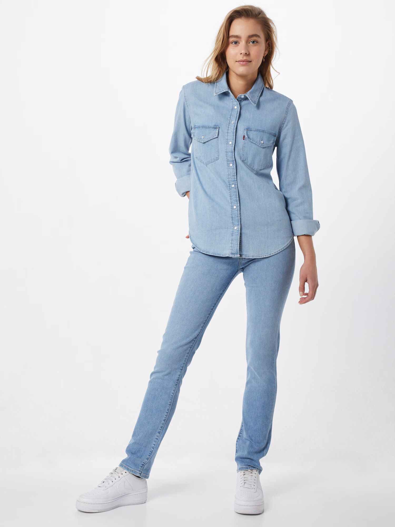 LEVI'S ® Blúzka 'Essential Western' modrá denim - Pepit.sk