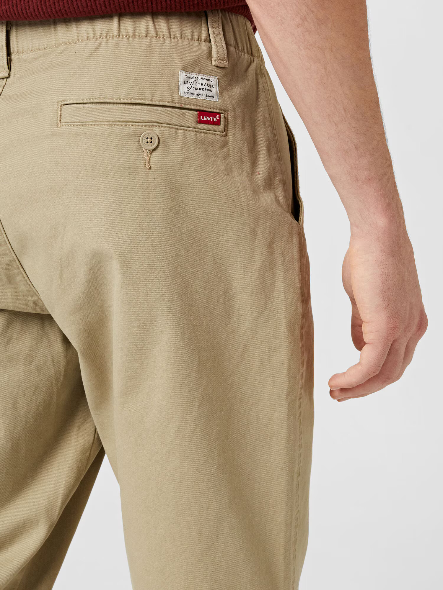 LEVI'S Chino nohavice béžová / biela - Pepit.sk