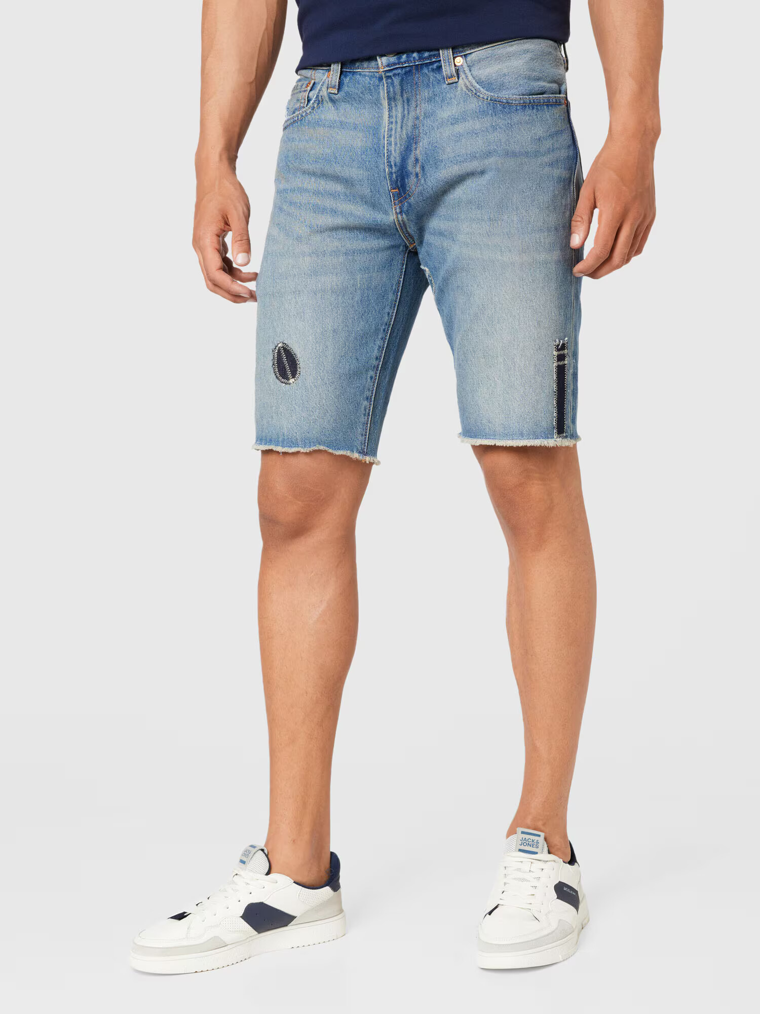 LEVI'S Džínsy '405 STANDARD SHORT MED INDIGO - WORN IN' modrá denim - Pepit.sk