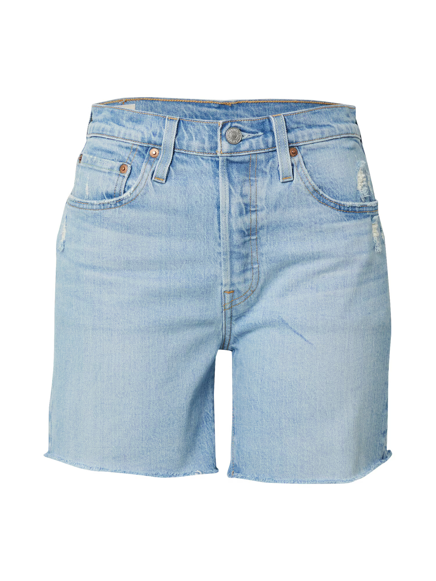 LEVI'S Džínsy '501® MID THIGH SHORT LIGHT INDIGO - WORN IN' svetlomodrá - Pepit.sk