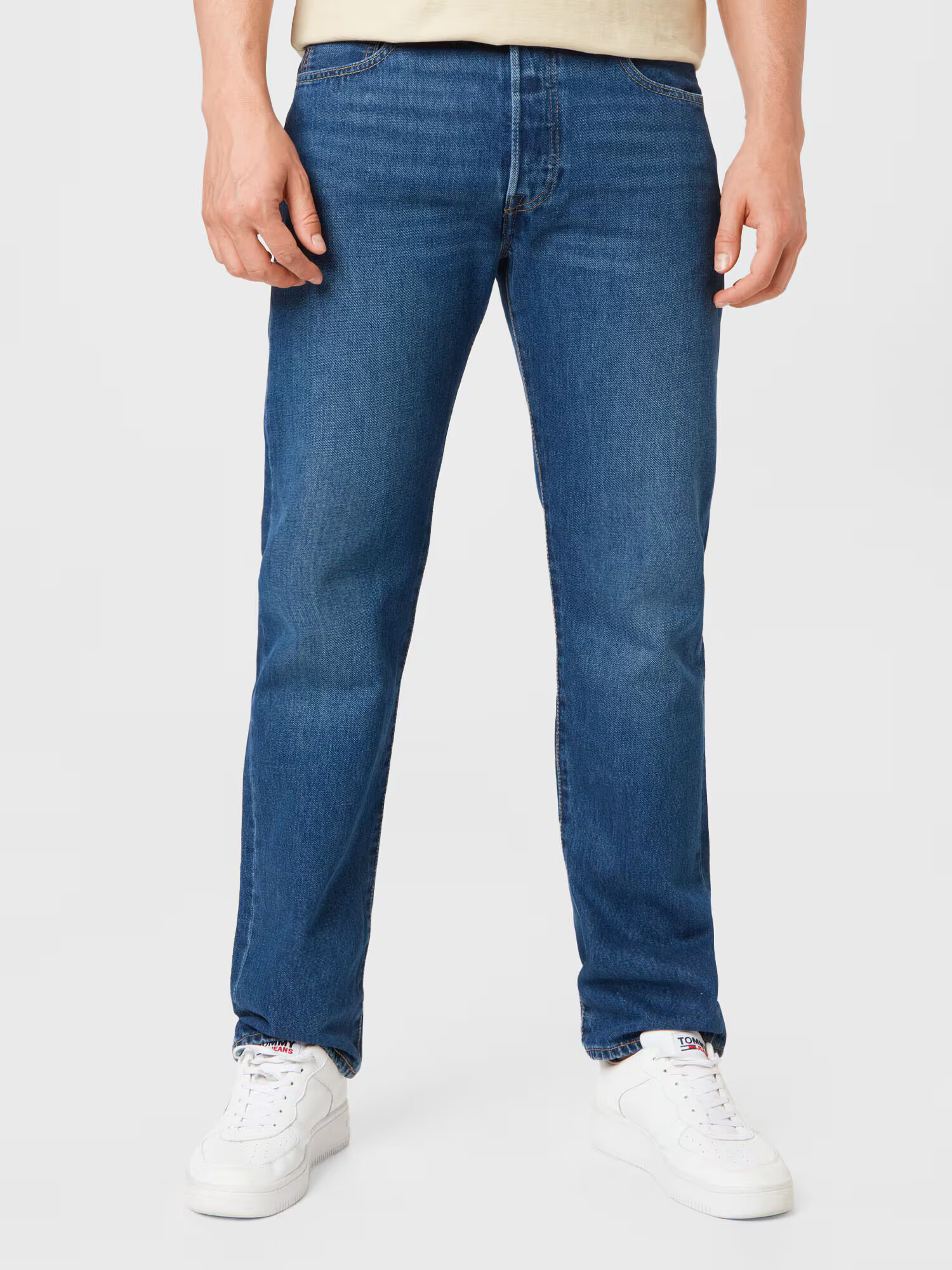 LEVI'S ® Džínsy '501® LEVIS®ORIGINAL FIT MED INDIGO - FLAT FINISH' modrá denim - Pepit.sk