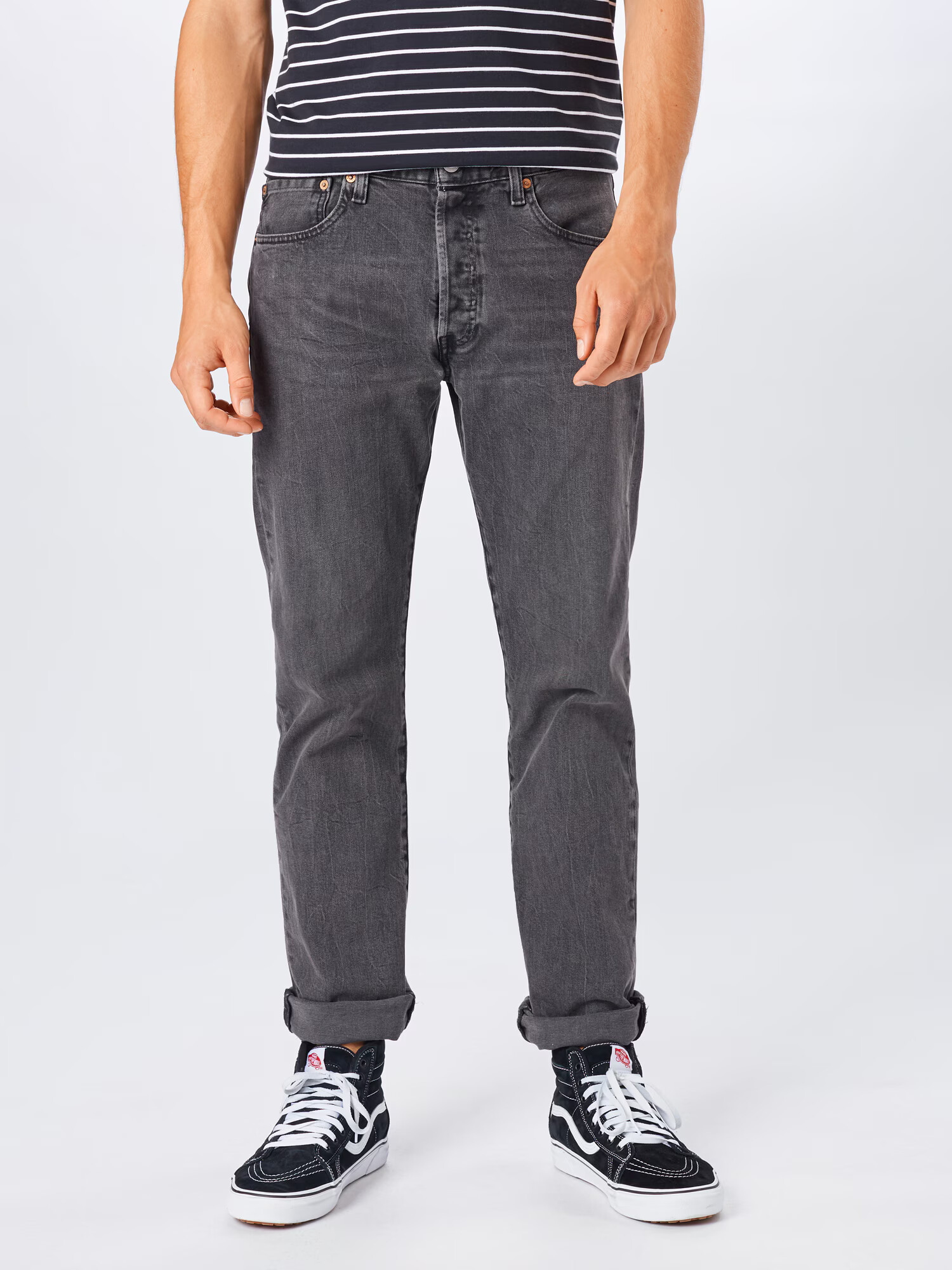 LEVI'S Džínsy '501® LEVIS®ORIGINAL FIT GREYS' sivá melírovaná - Pepit.sk