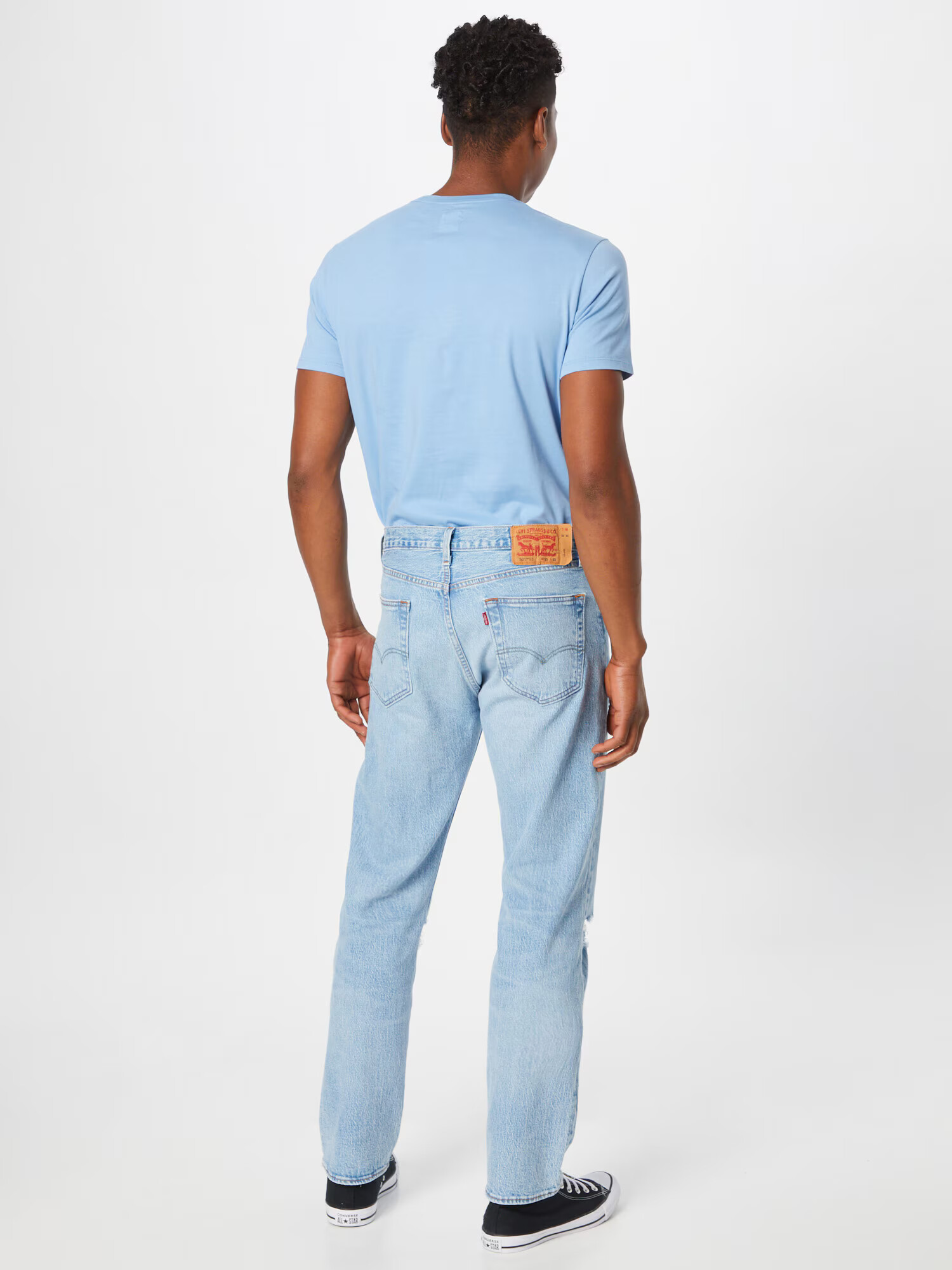 LEVI'S Džínsy '501® 93 STRAIGHT MED INDIGO - WORN IN' modrá denim - Pepit.sk